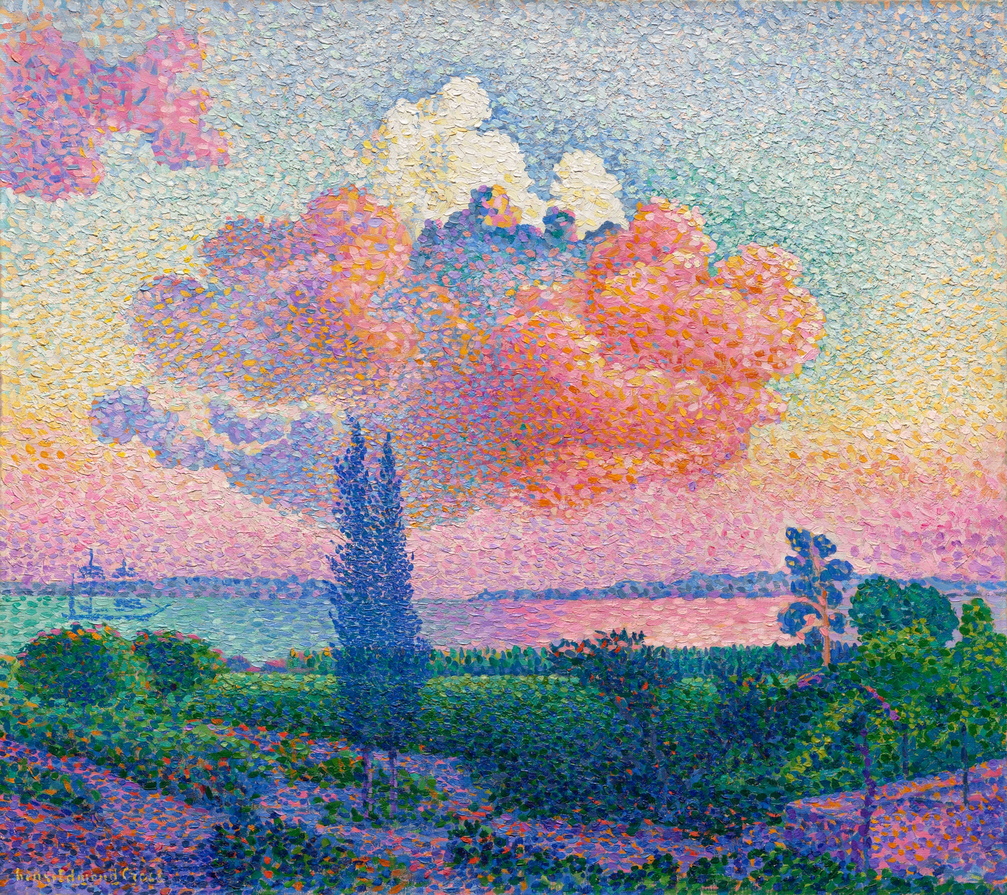 Oversized póló (Henri-Edmond Cross - The Pink Cloud)
