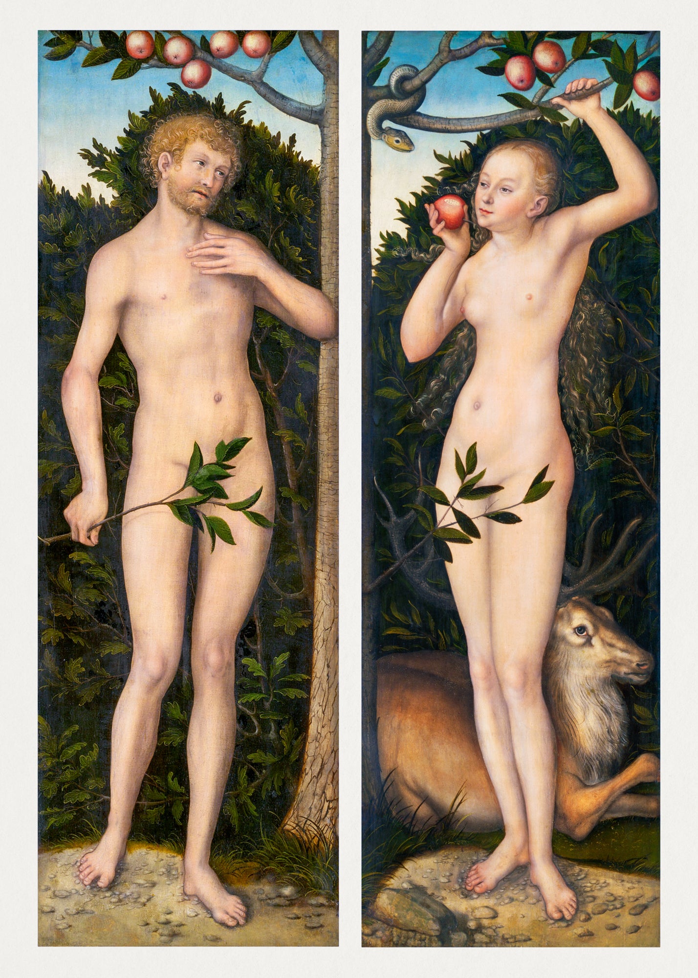 Oversized póló (Albrecht Dürer - Adam and Eve)