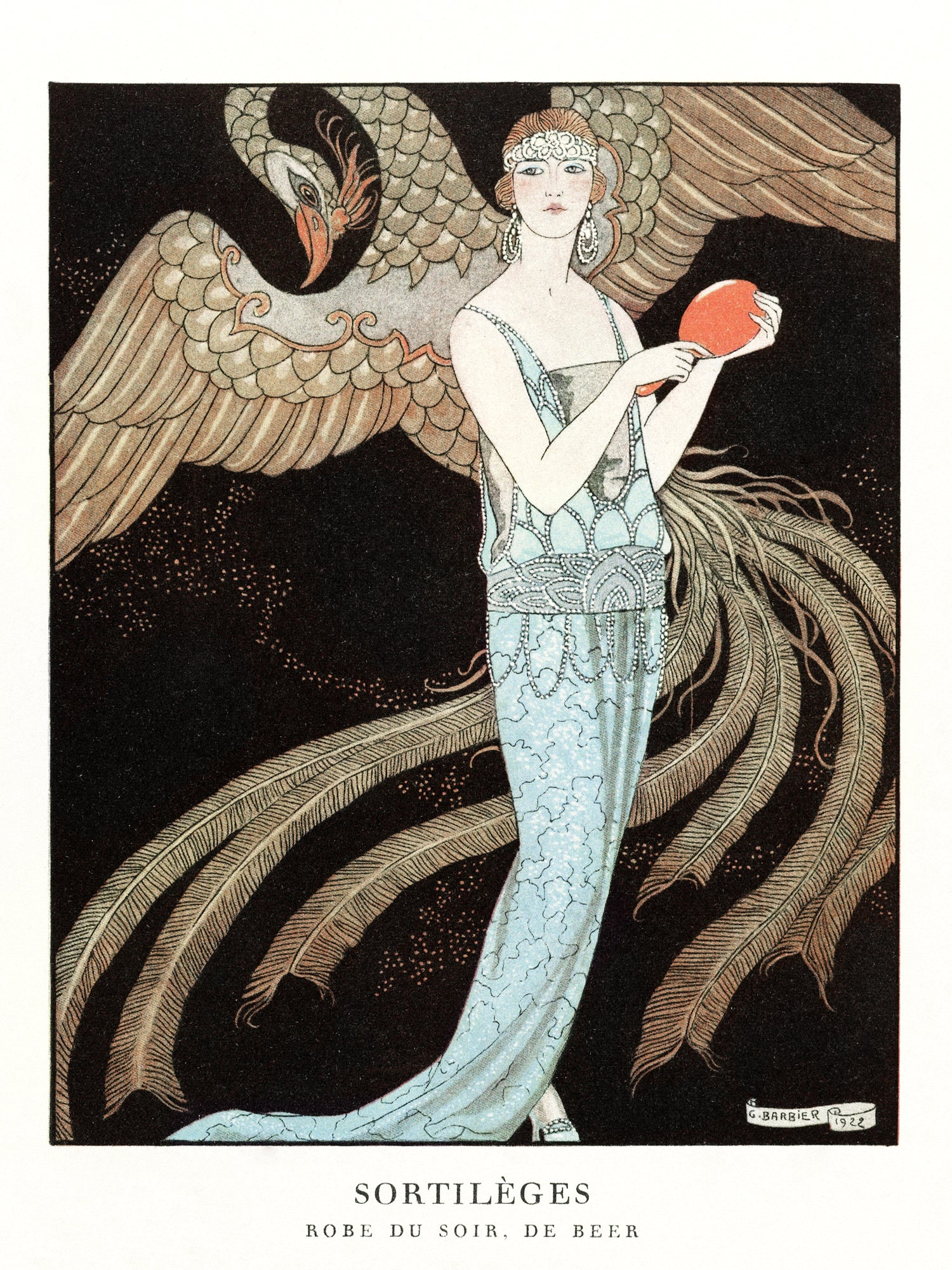 Polár takaró (George Barbier - Spells Evening Dress)
