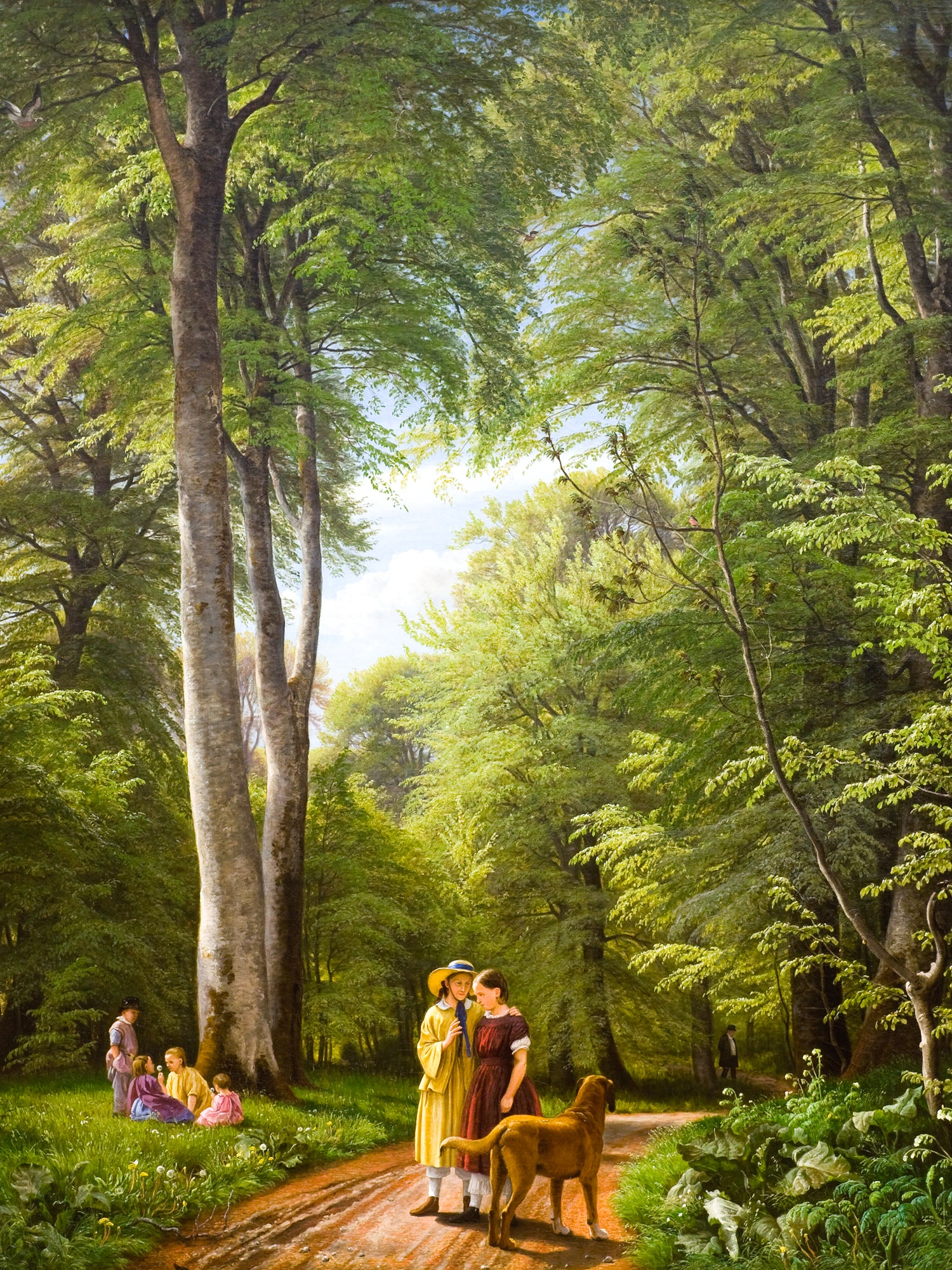 Polár takaró (Peter Christian Thamsen Skovgaard - A Beech Wood in May near Iselingen Manor, Zealand)