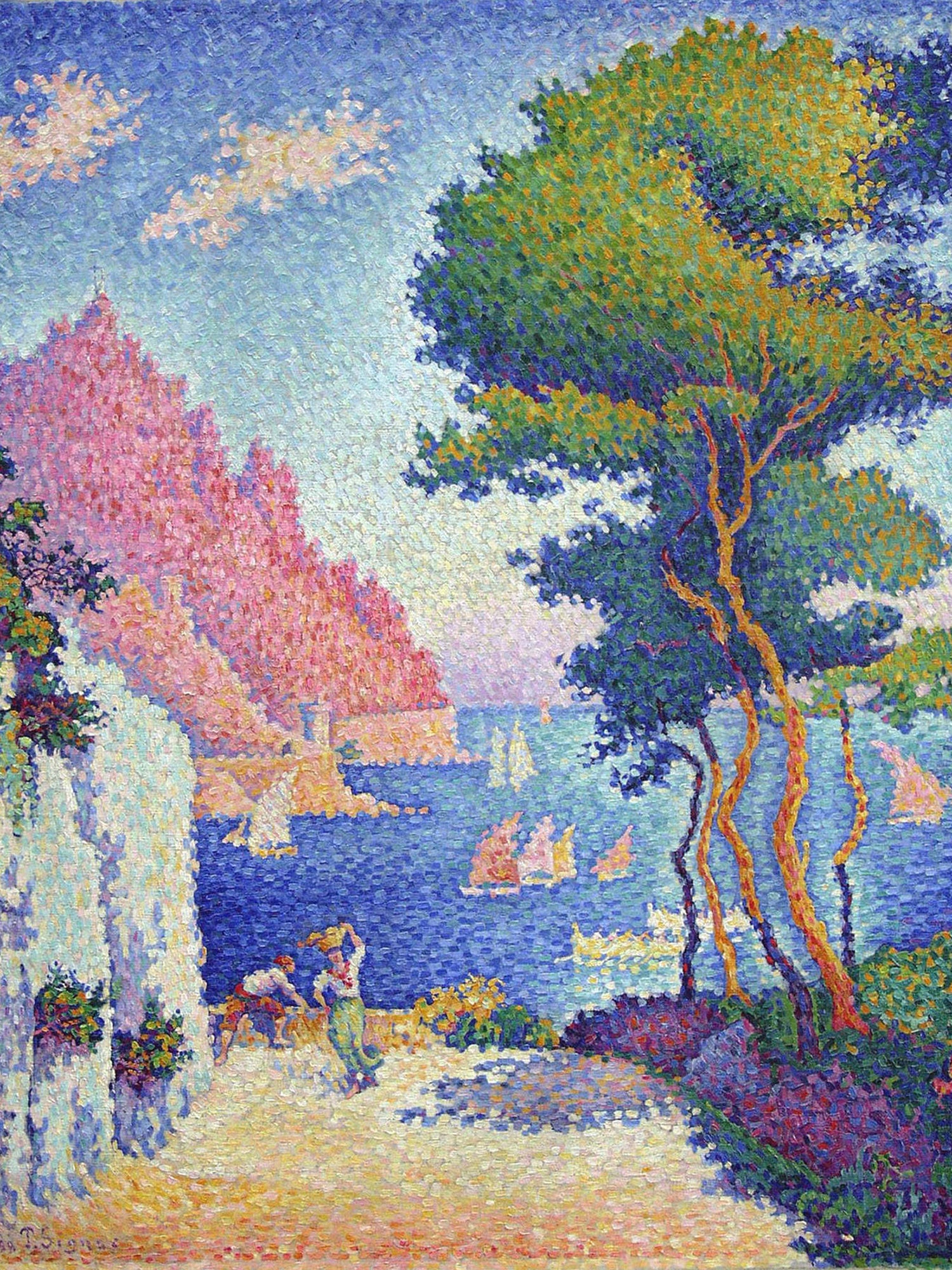 Polár takaró (Paul Signac Capo di Noli - The Magic of Colour)
