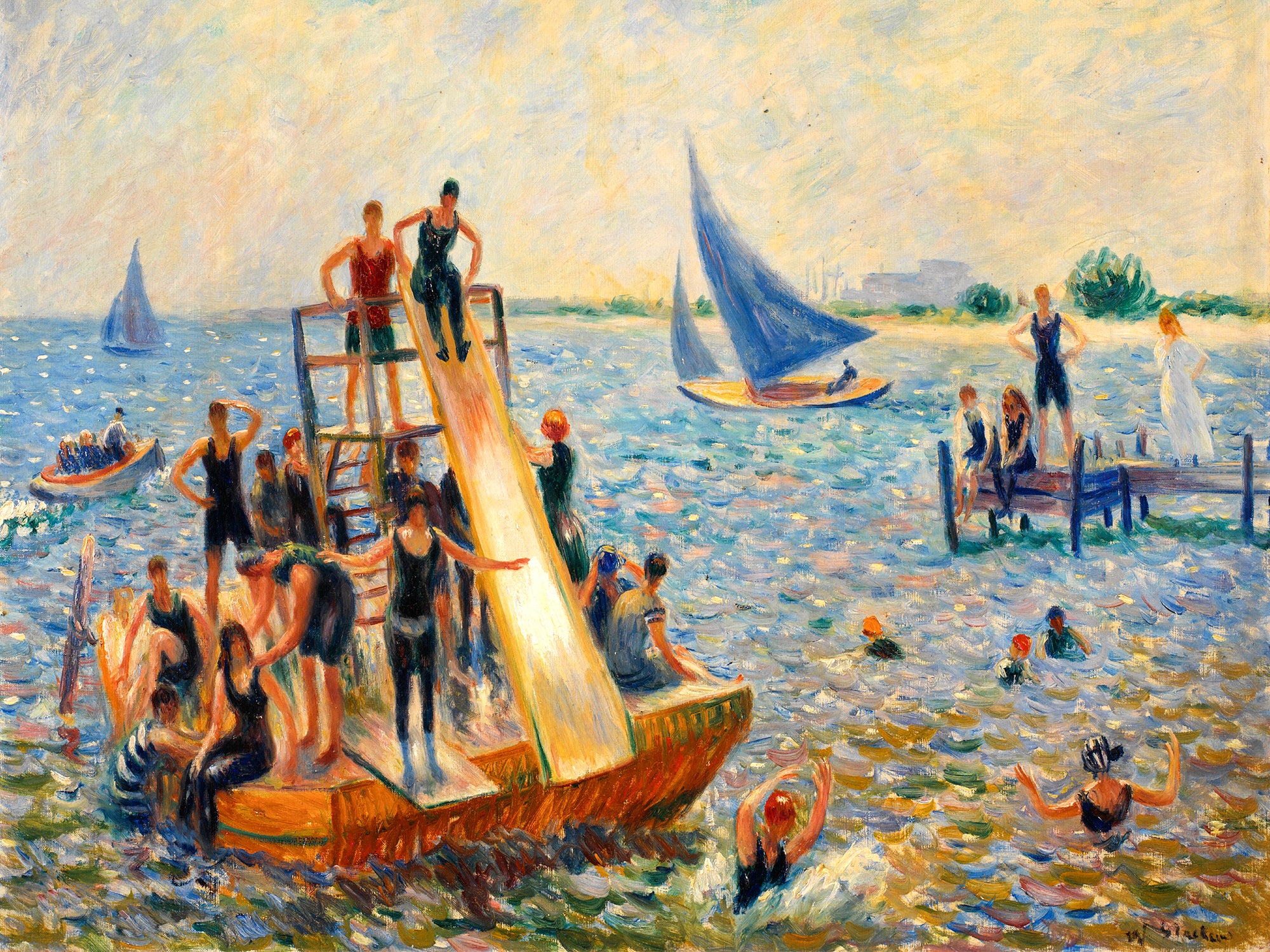Polár takaró (William Glackens - The Raft)