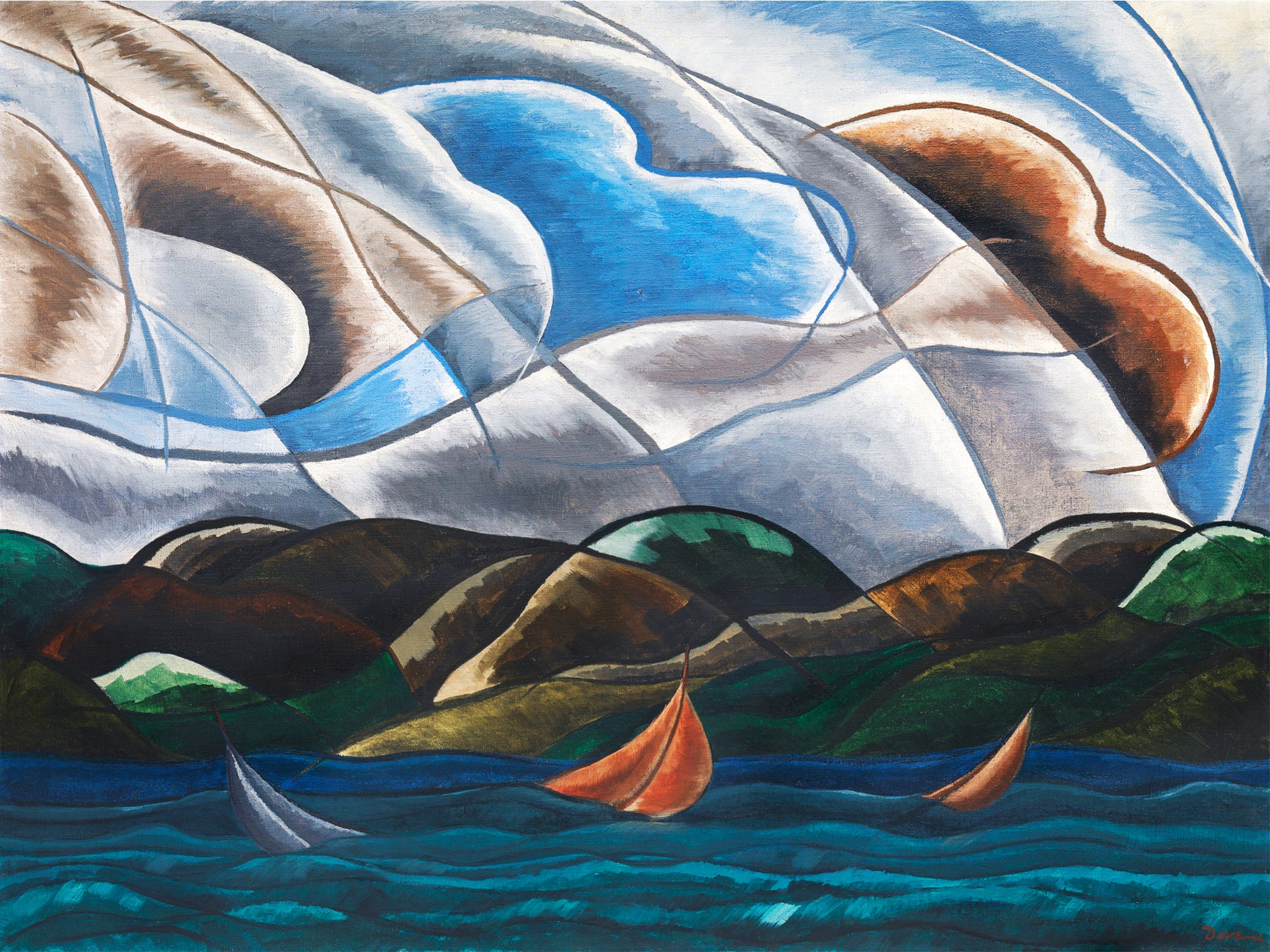Polár takaró (Arthur Dove - Clouds and Water)