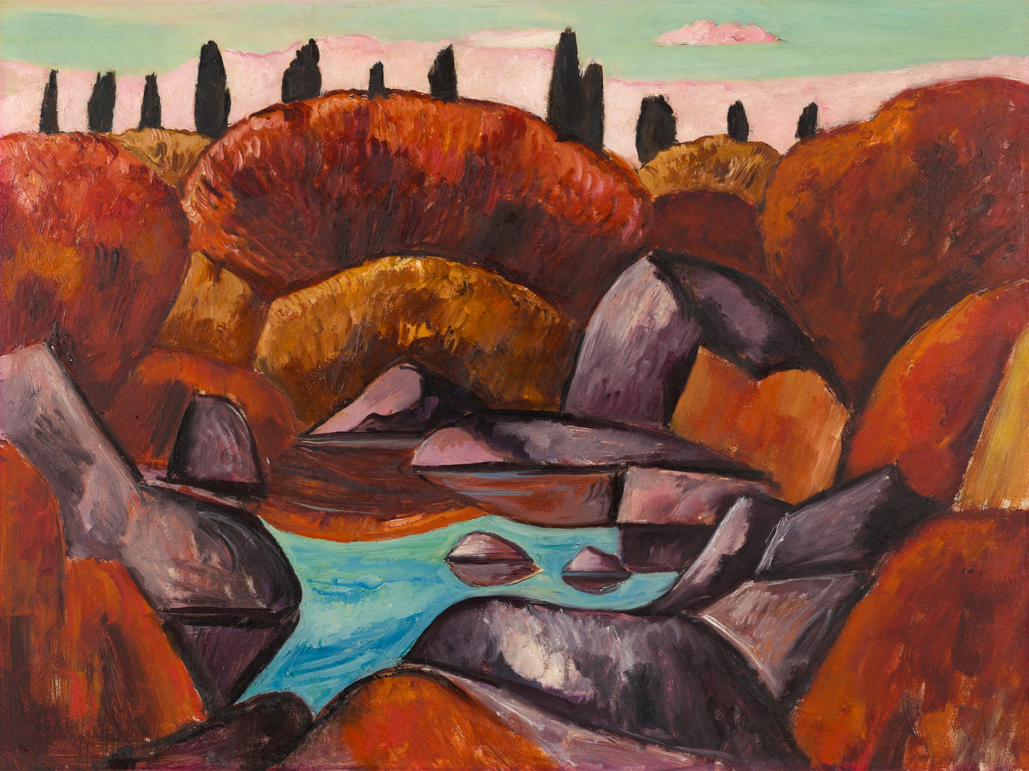 Polár takaró (Marsden Hartley - Flaming Pool)