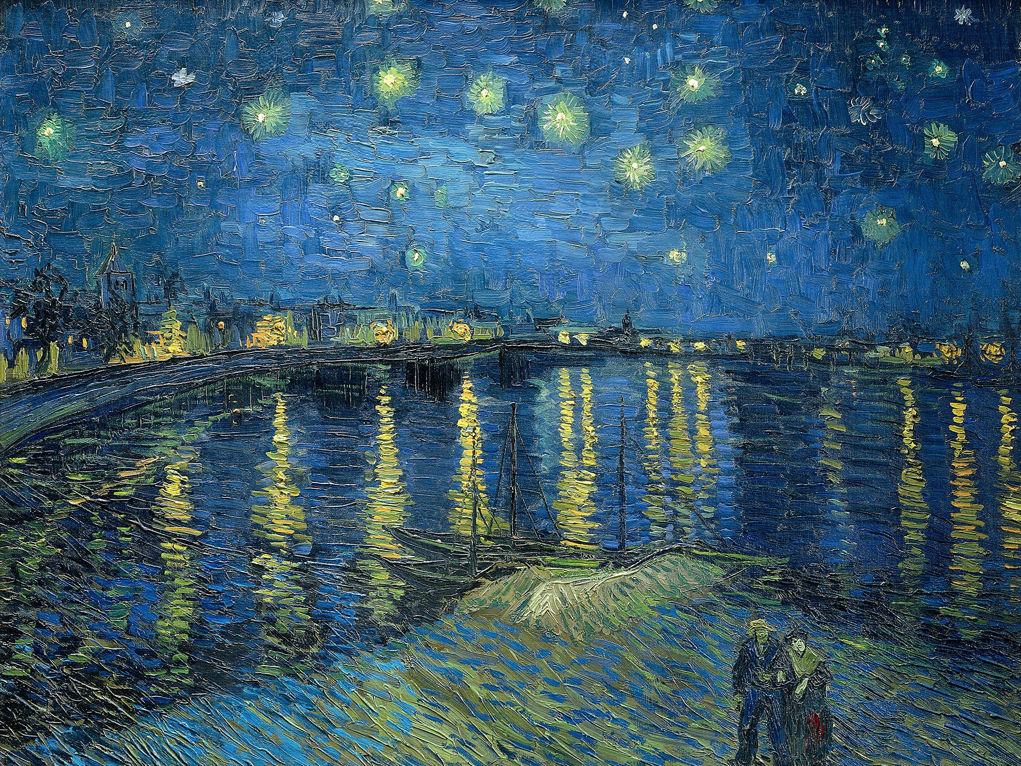 Polár takaró (Vincent van Gogh - Starry Night Over the Rhone)