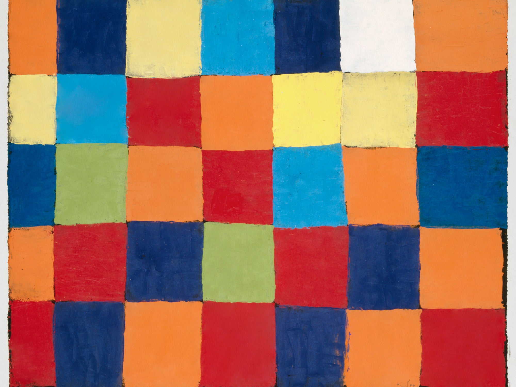 Dupla polár takaró (Paul Klee - Farbtafel)