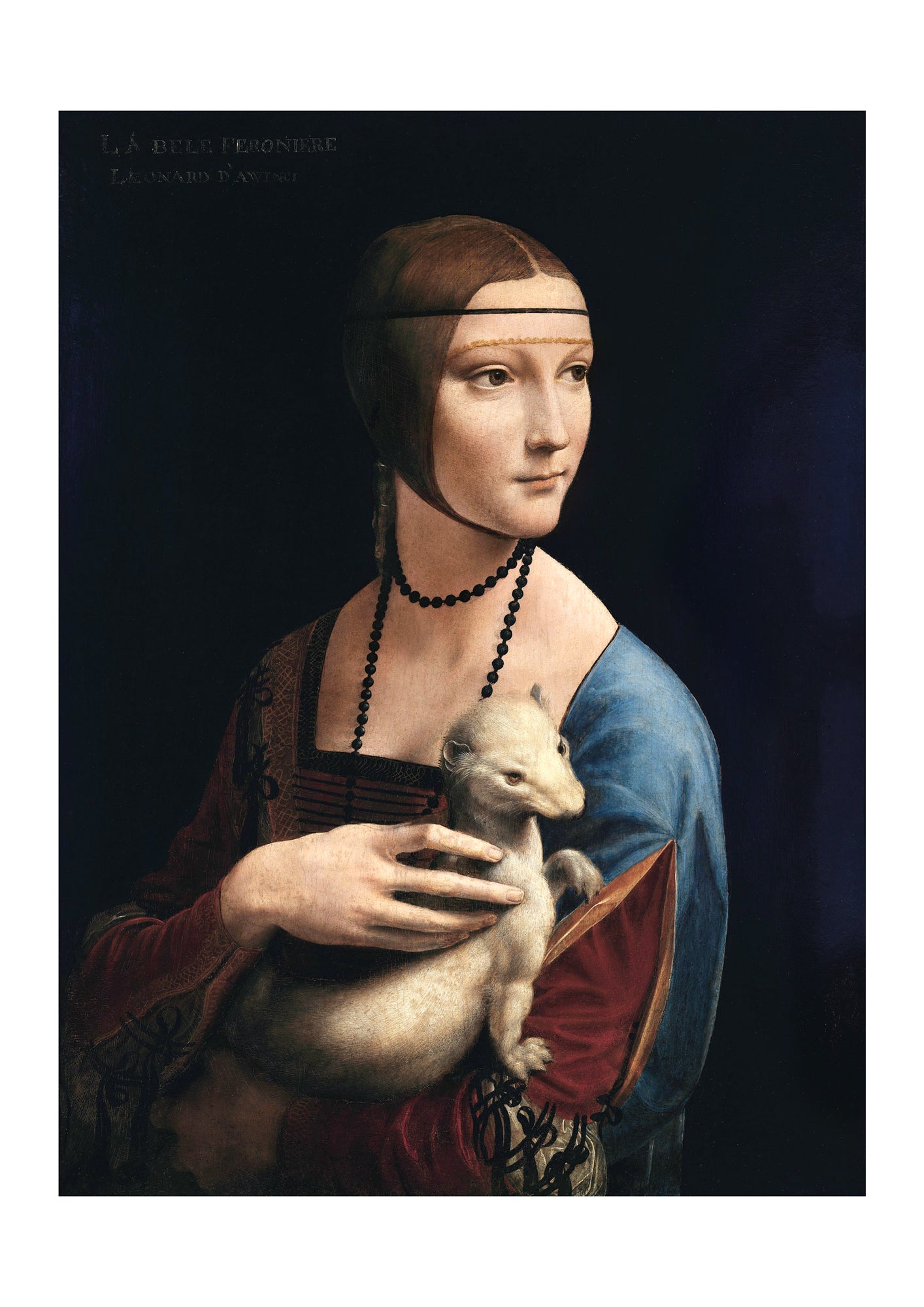 Vázlat füzet (A4) (Leonardo Da Vinci - Lady with Ermine)