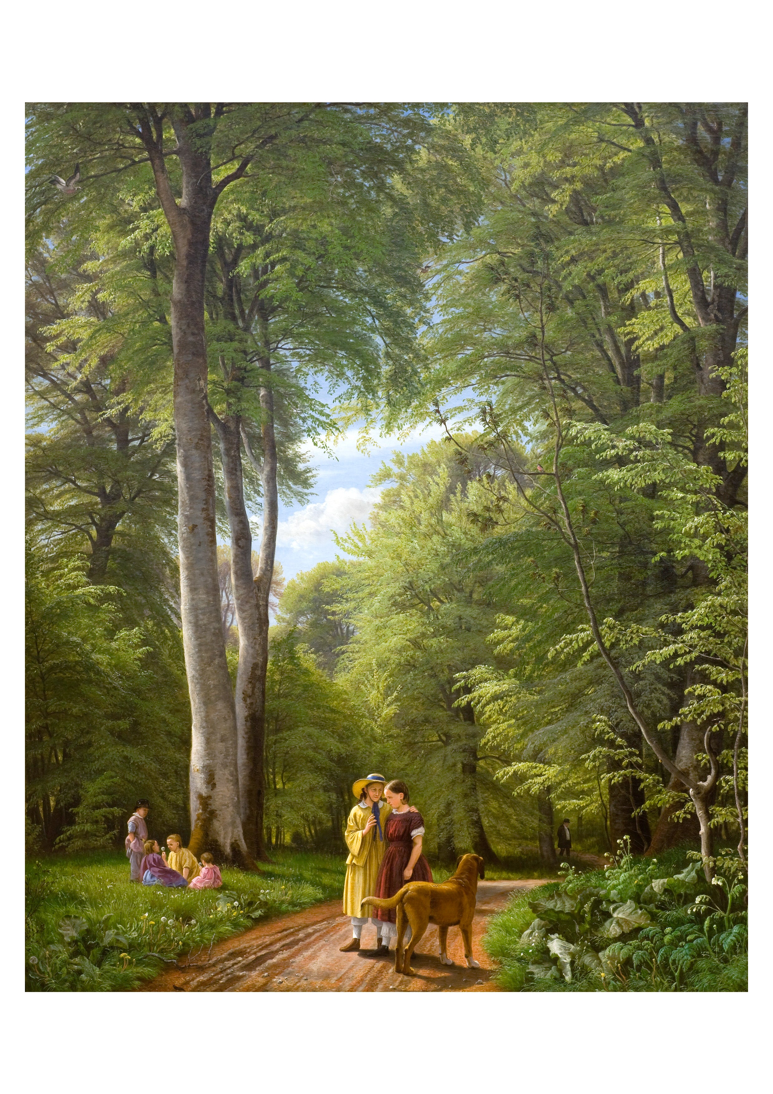 Vázlat füzet (A4) (Skovgaard - A Beech Wood in May near Iselingen Manor)
