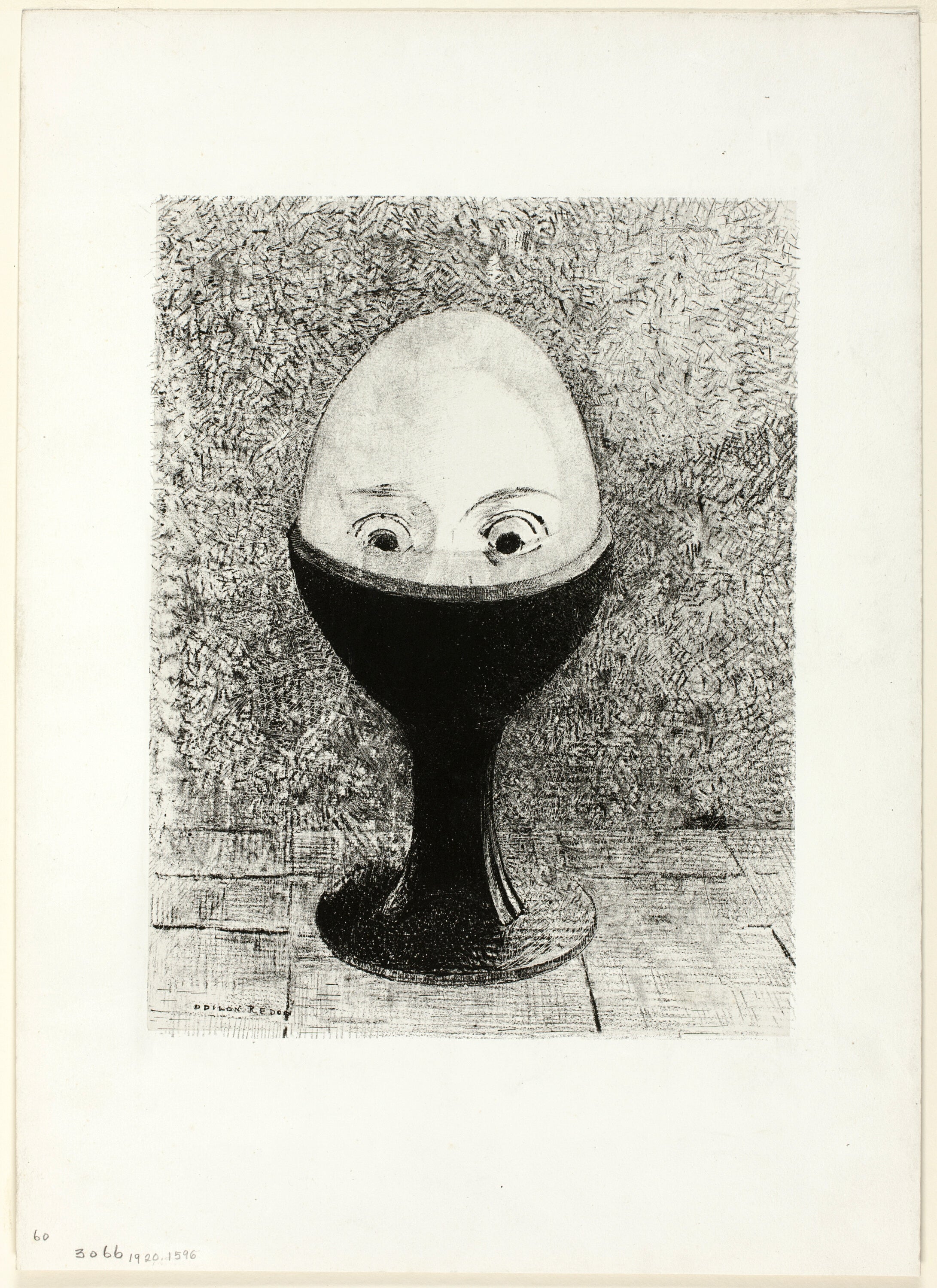 Női ujjatlan magasnyakú body (Odilon Redon - The Egg)