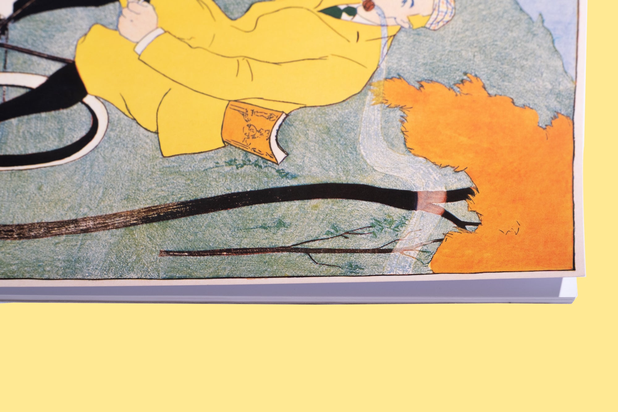 Vázlat füzet (A4) (Edward Penfield - Man riding bicycle)