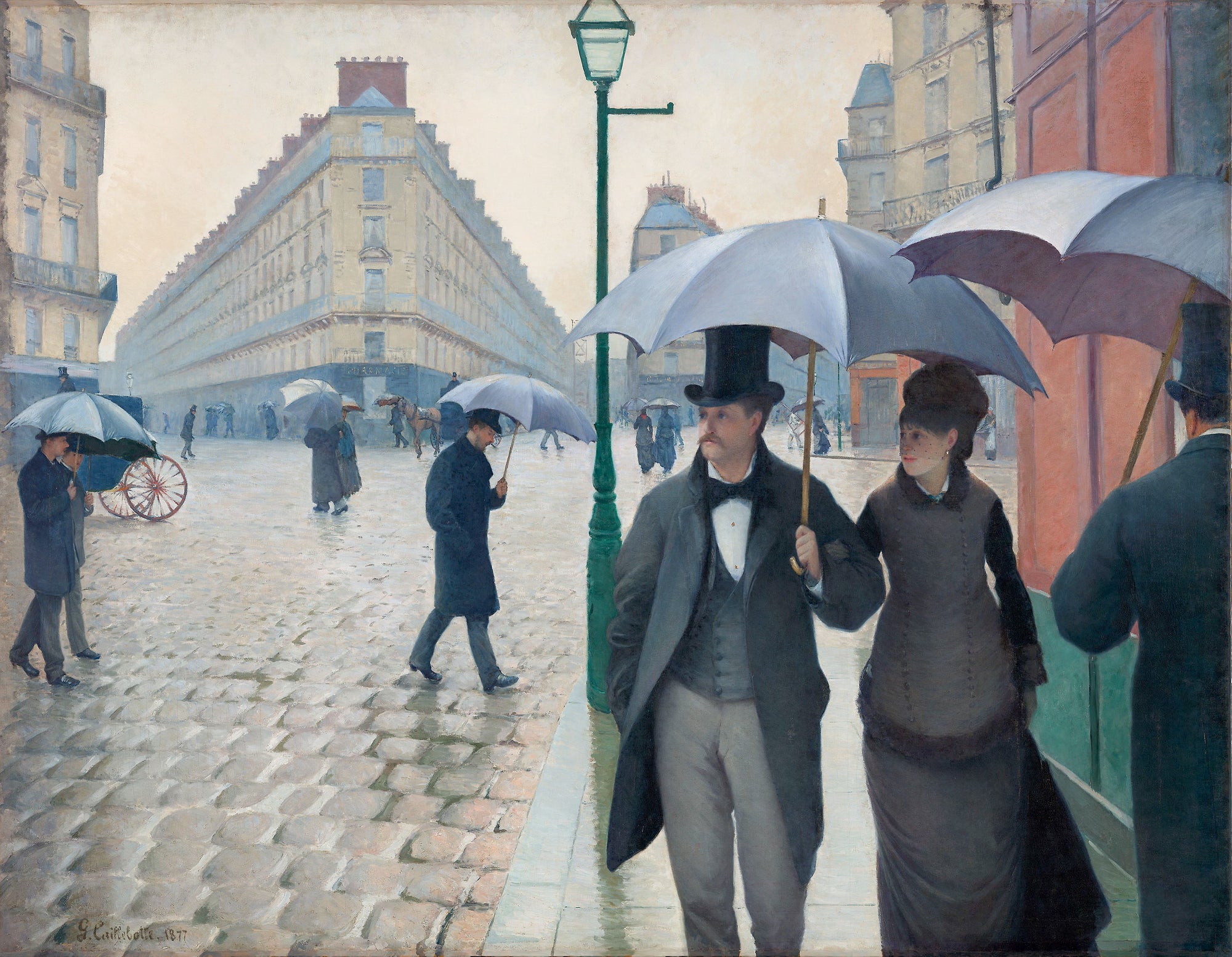 Hosszú ujjú póló (Gustave Caillebotte - Paris Street, Rainy Day)