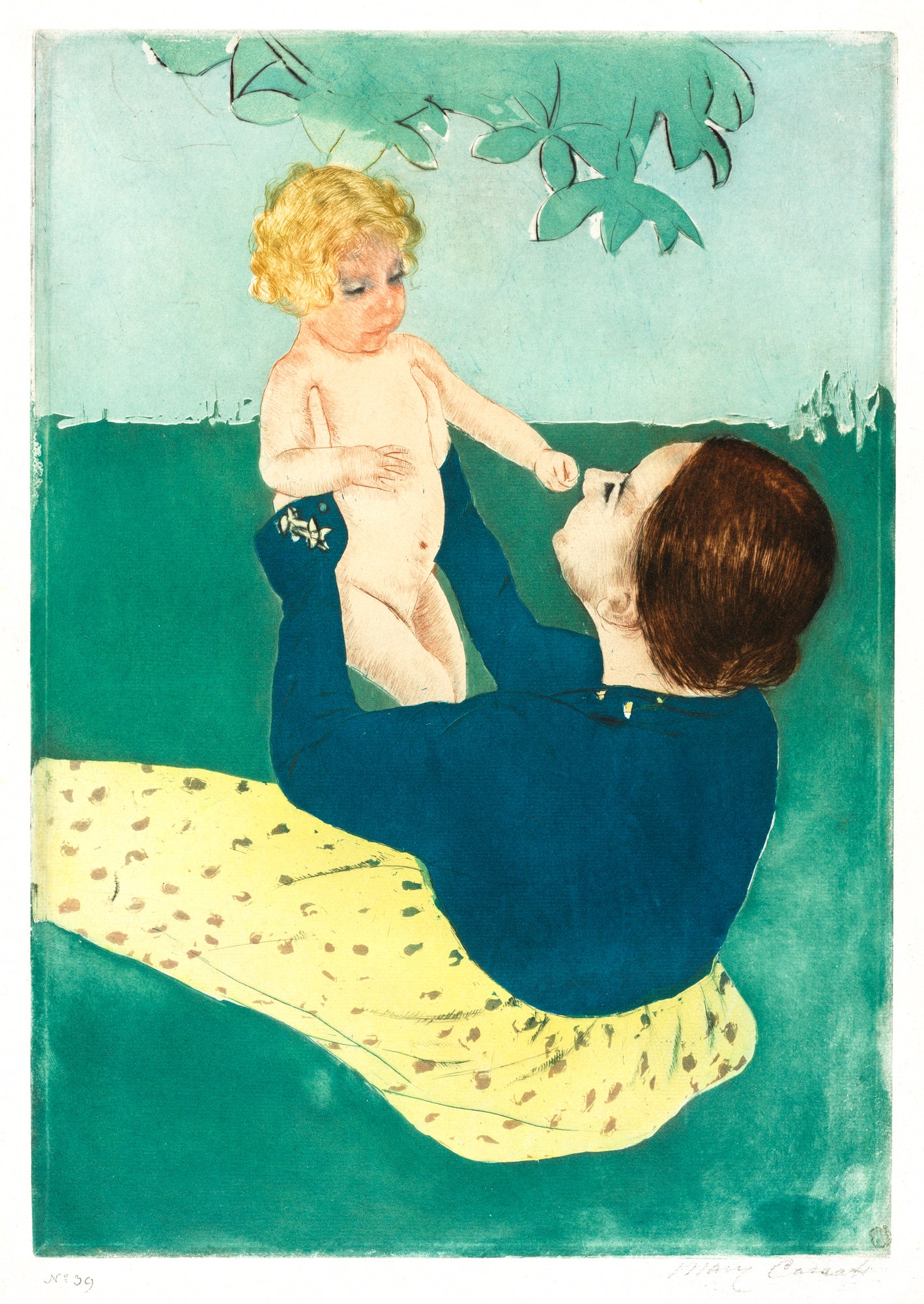 Hosszú ujjú póló (Mary Cassatt - Under The Horse Chestnut Tree)