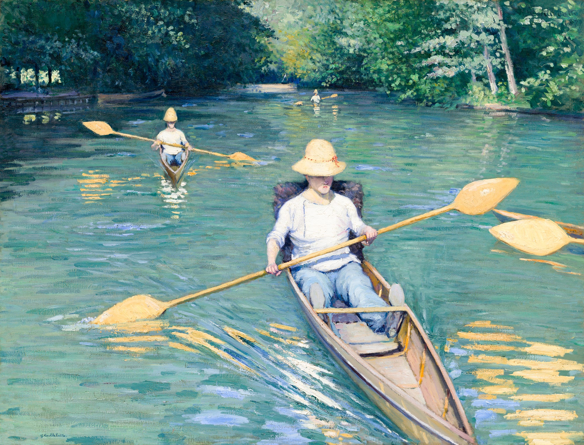 Hosszú ujjú póló (Gustave Caillebotte - Skiffs on the Yerres)
