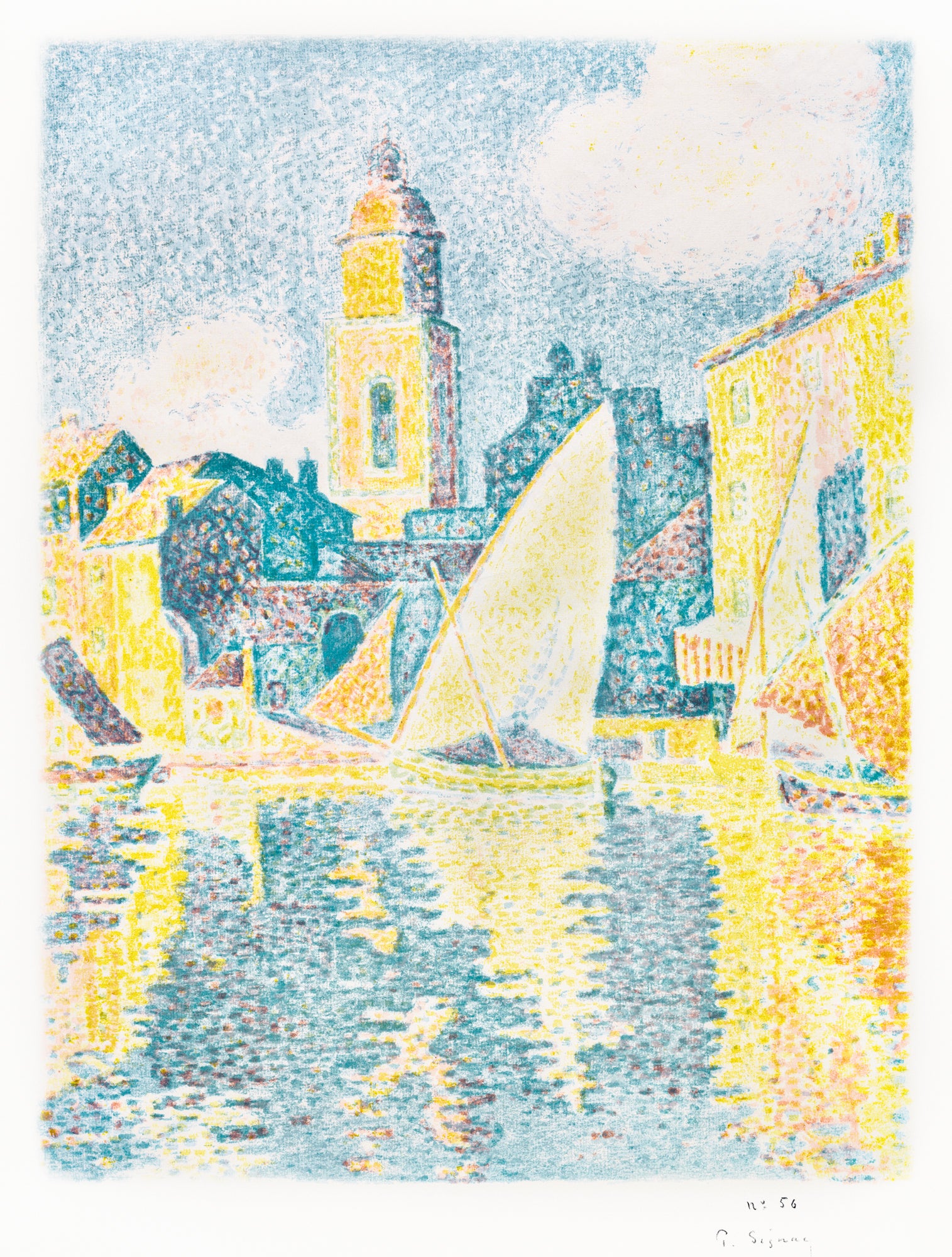 Hosszú ujjú póló (Paul Signac - The Port Saint Tropez)