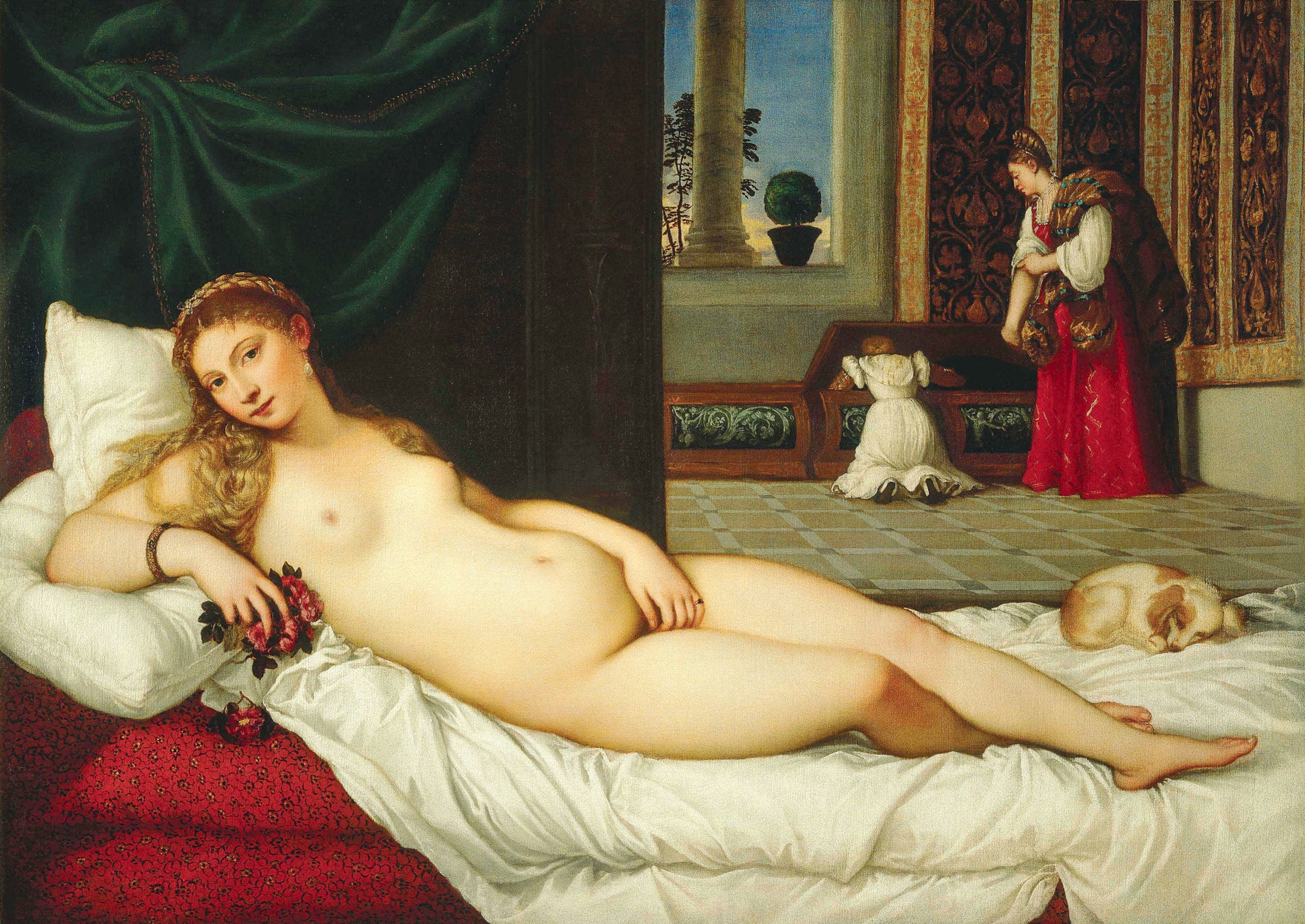 Hosszú ujjú póló (Tiziano Vecellio - Venus of Urbino)
