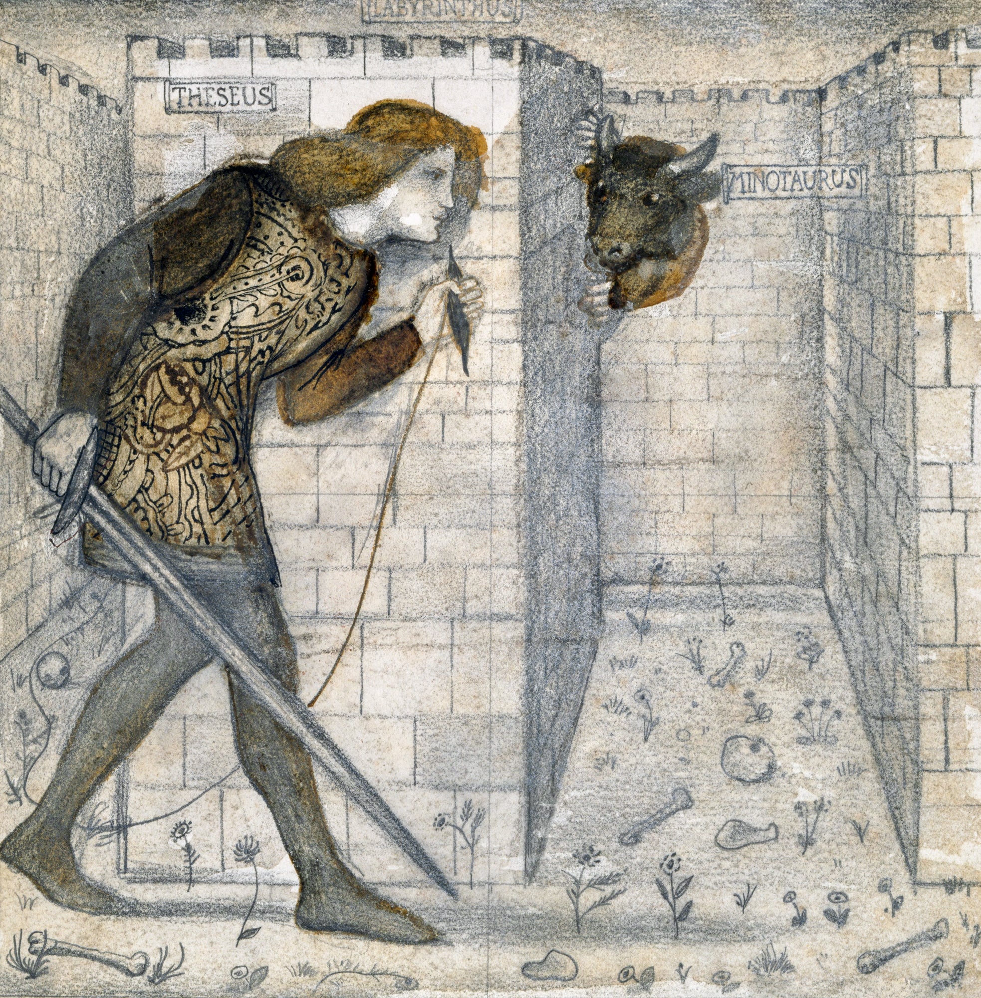 Hosszú ujjú póló (Edward Burne Jones - Theseus)