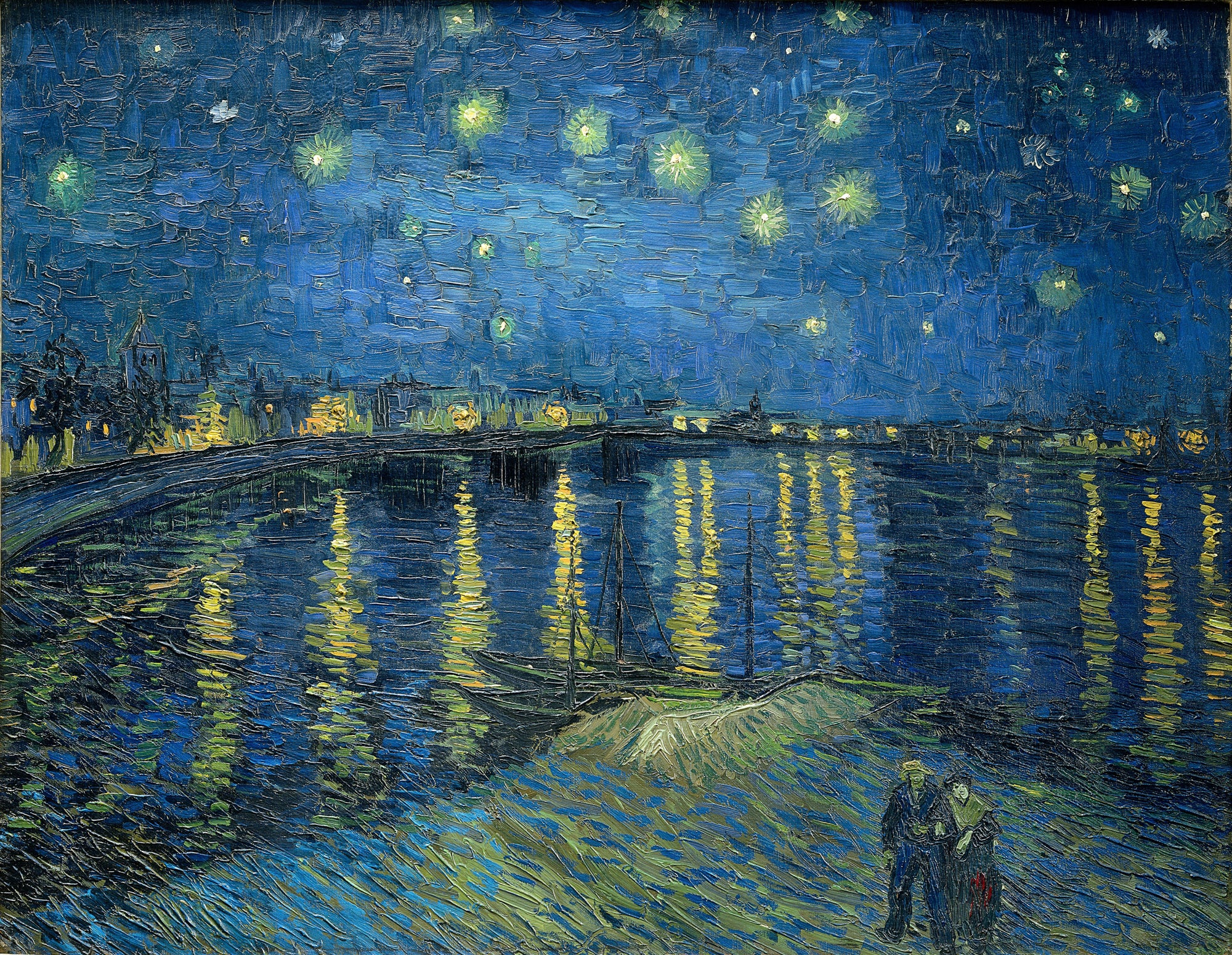 Kapucnis pulóver (Vincent van Gogh - Starry Night Over the Rhone)