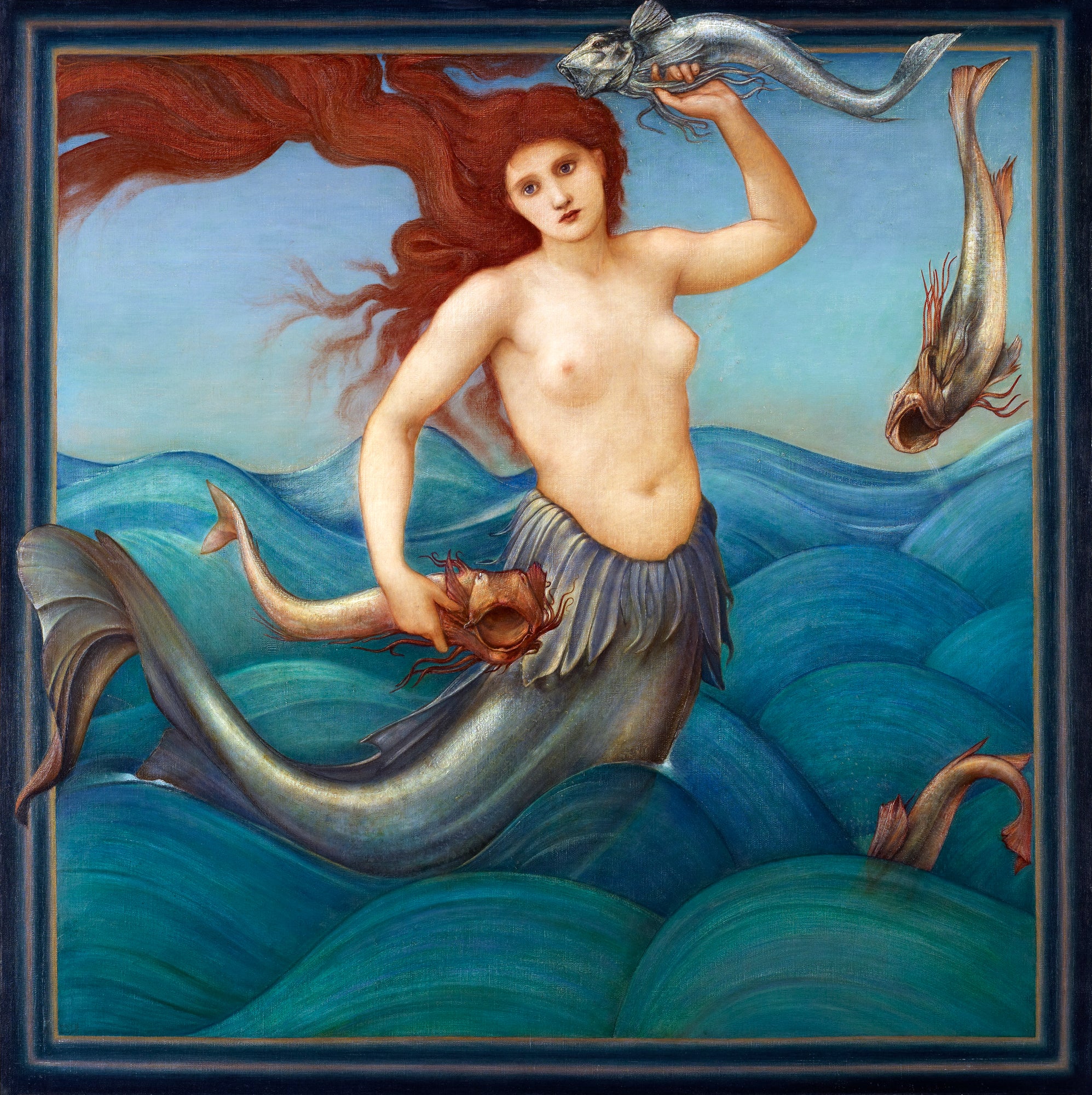 Kapucnis pulóver (Edward Coley Burne-Jones - A Sea-Nymph)