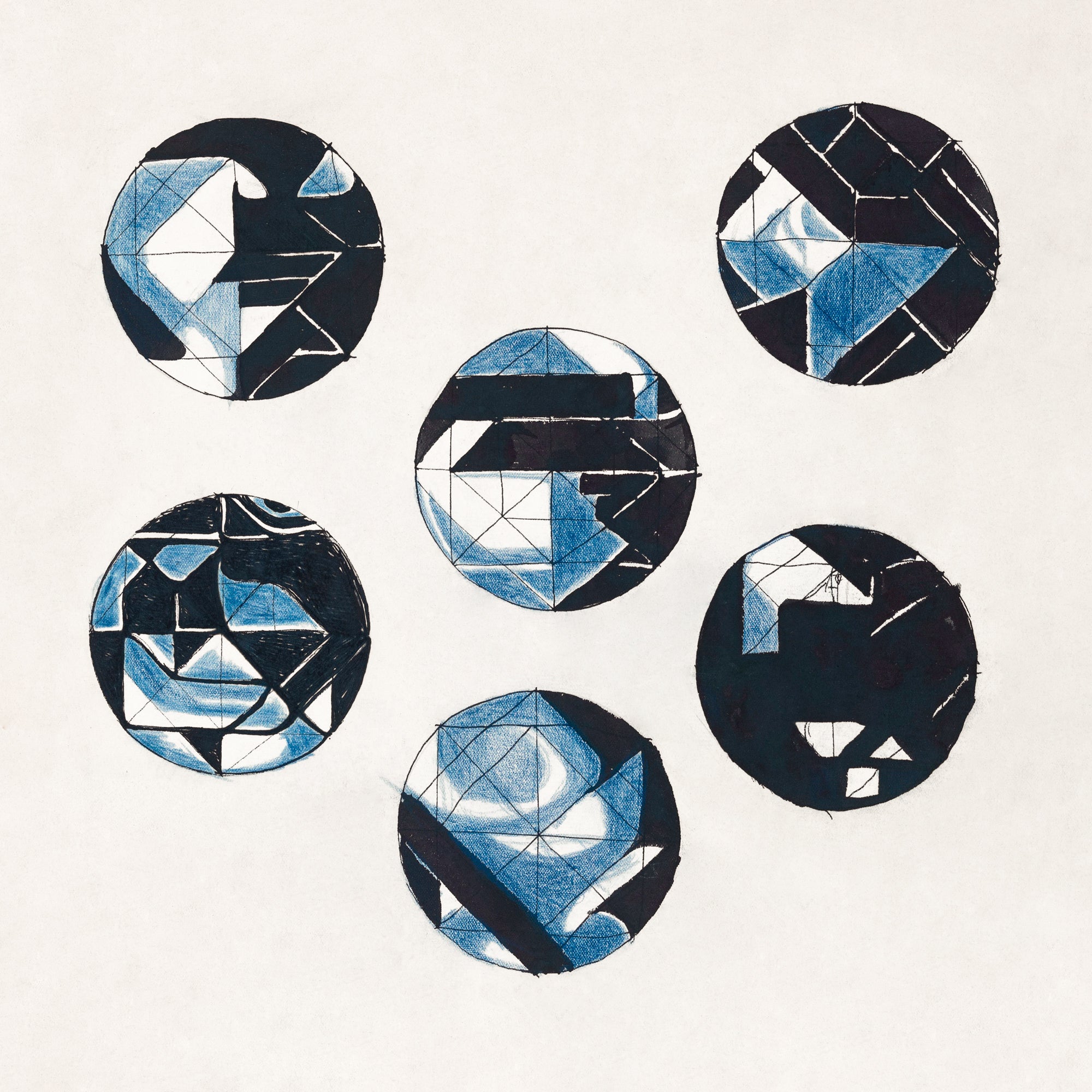 Női ujjatlan magas nyakú body (Richard Roland Holst - Six circular designs)