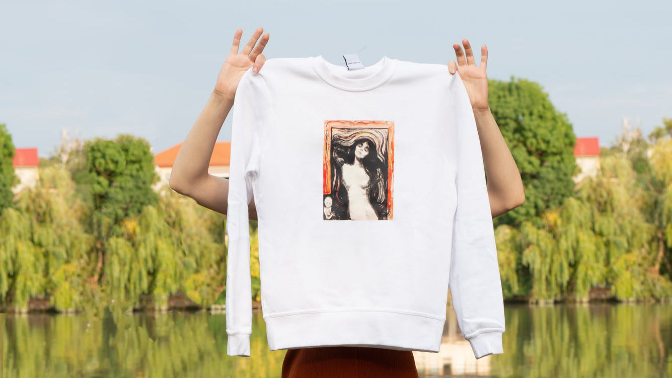 Pamut pulóver - Unisex (Eadweard Muybridge - A galloping horse and rider)