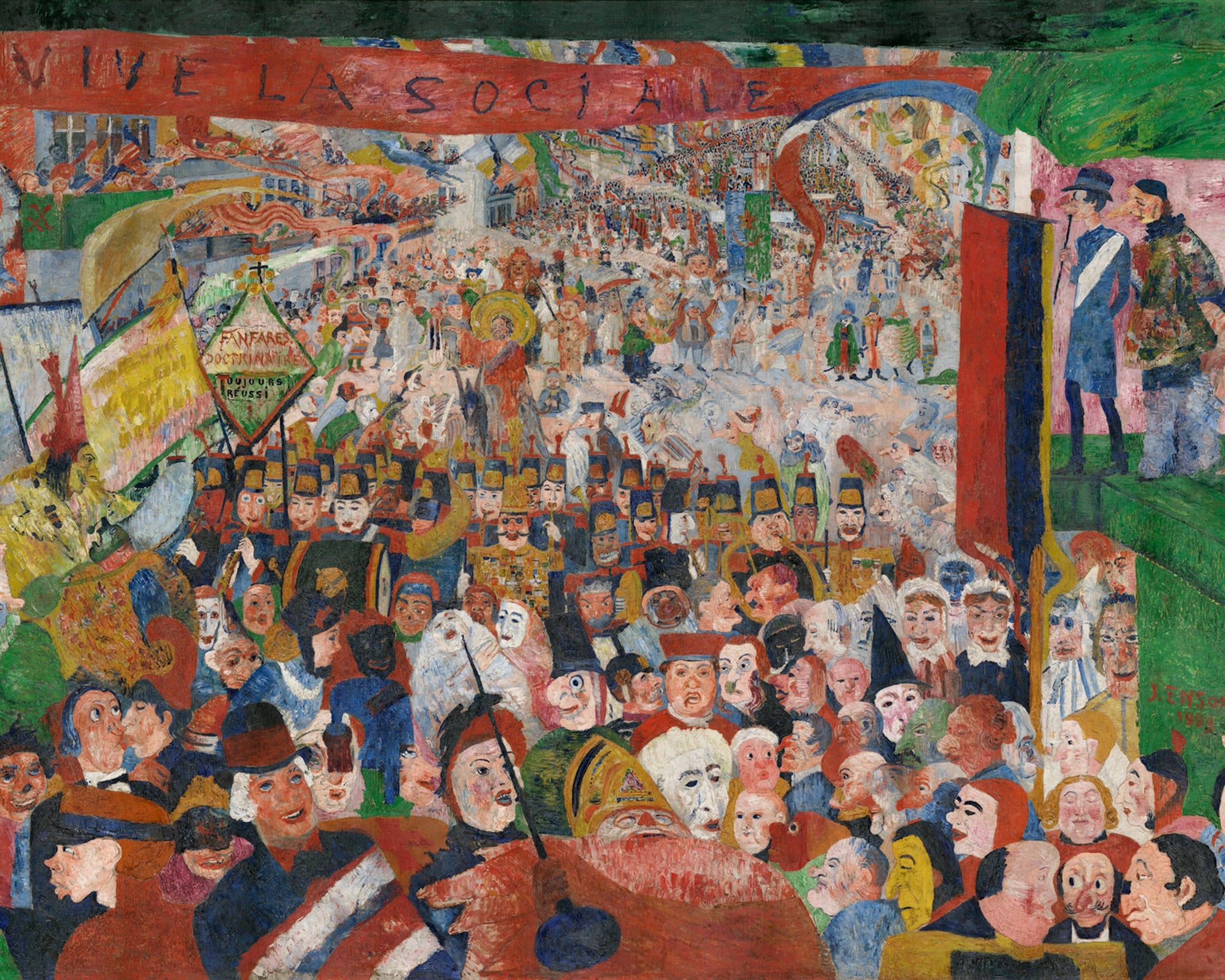 Polár takaró (James Ensor - Christ's Entry into Brussels in 1889)