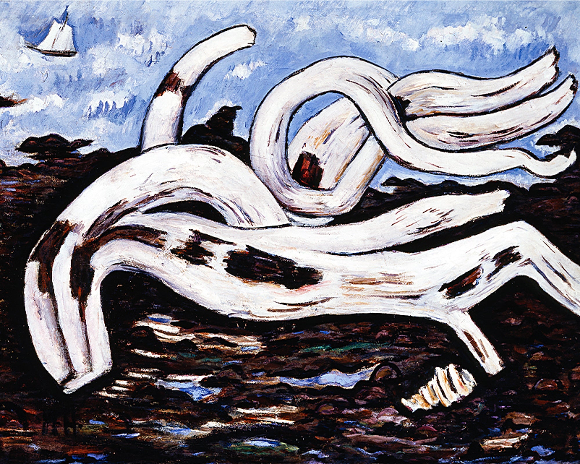 Polár takaró (Marsden Hartley - Driftwood on the Bagaduce)