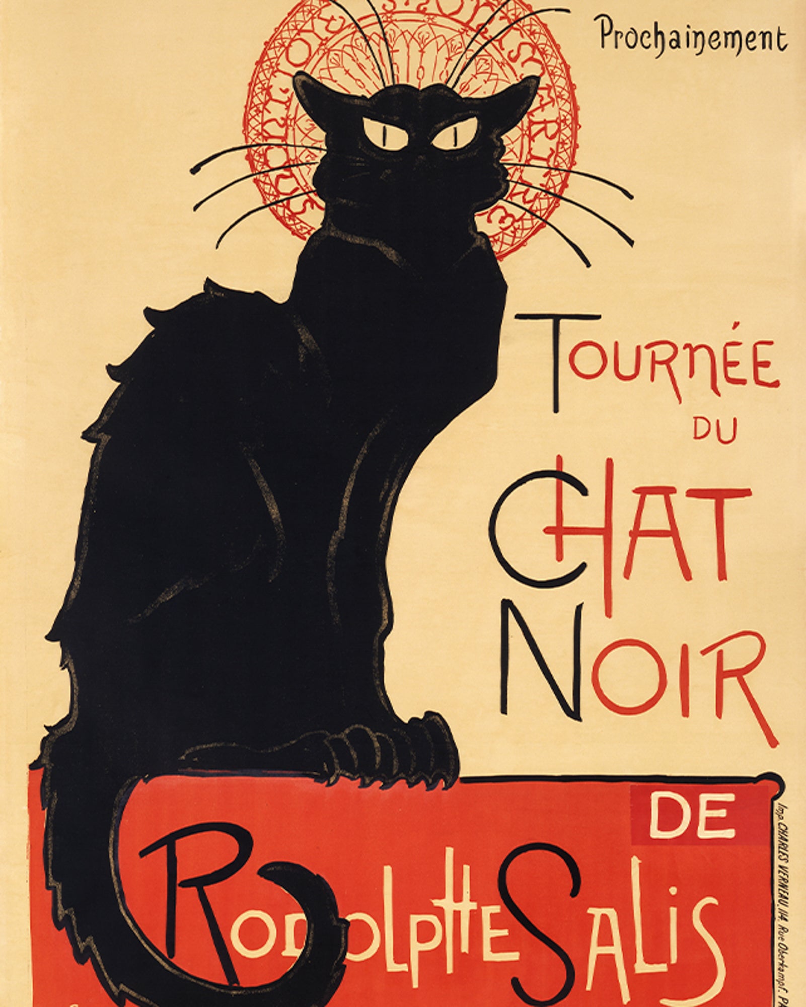 Polár takaró (Théophile Alexandre Steinlen - Tournée du Chat Noir de Rodolphe Salis)