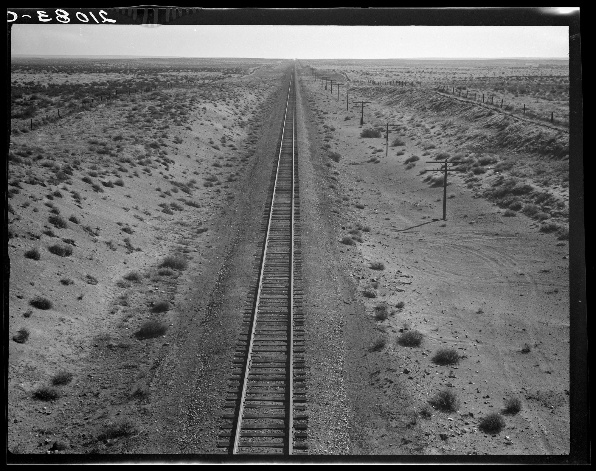 Oversized póló (Dorothea Lange - Railroad Tracks)