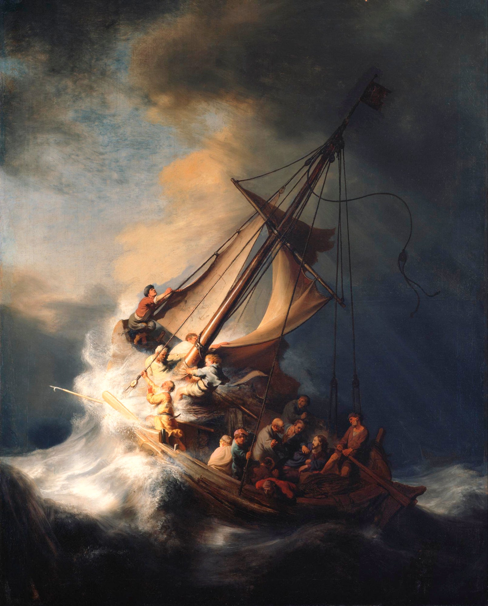 Oversized póló (Rembrandt van Rijn - The Storm on the Sea of Galilee)