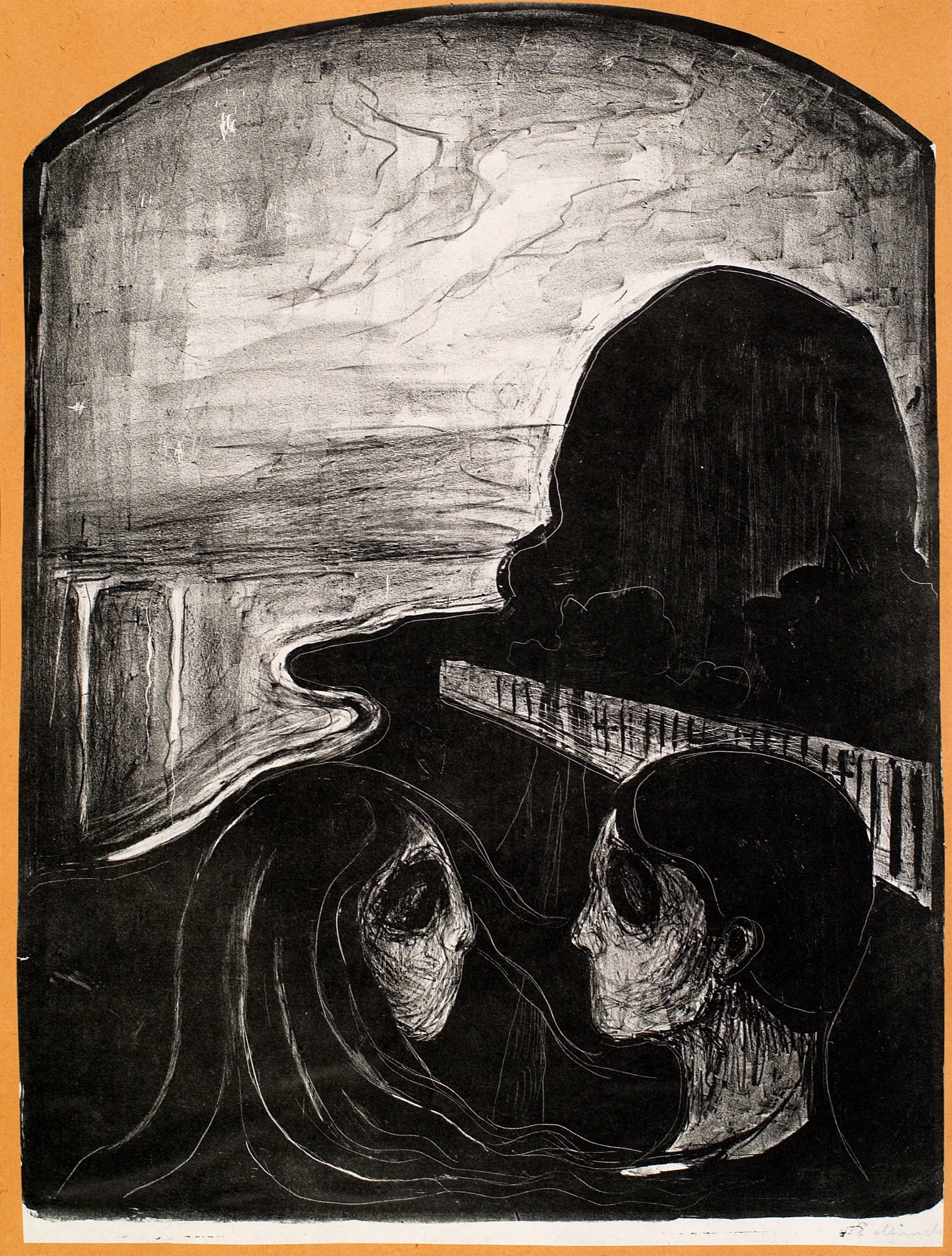 Oversized póló (Edvard Munch - Attraction I)