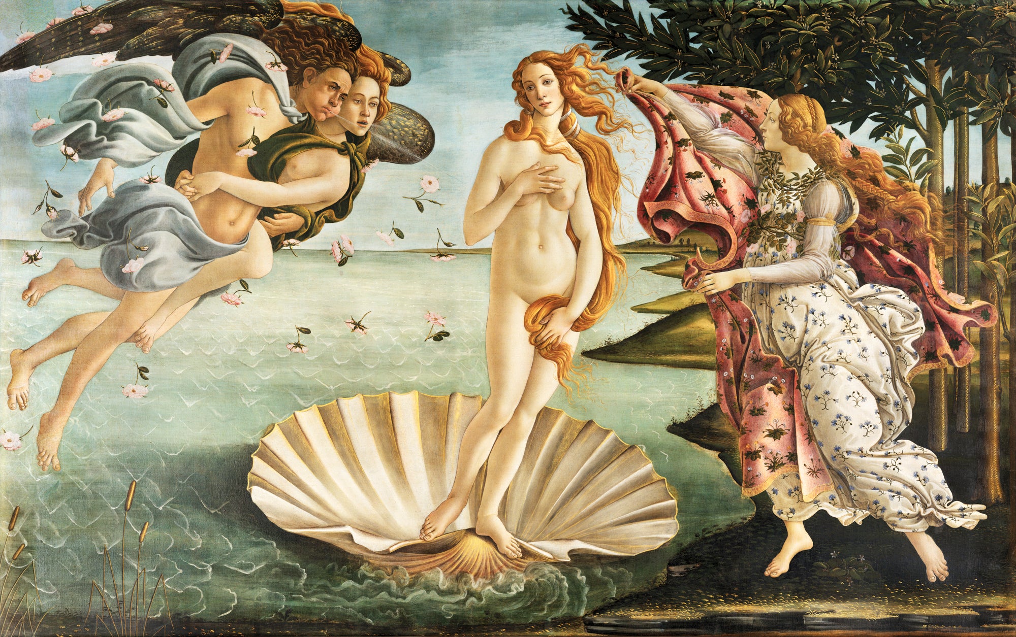 Pamut pulóver - Unisex (Sandro Botticelli - The Birth of Venus)
