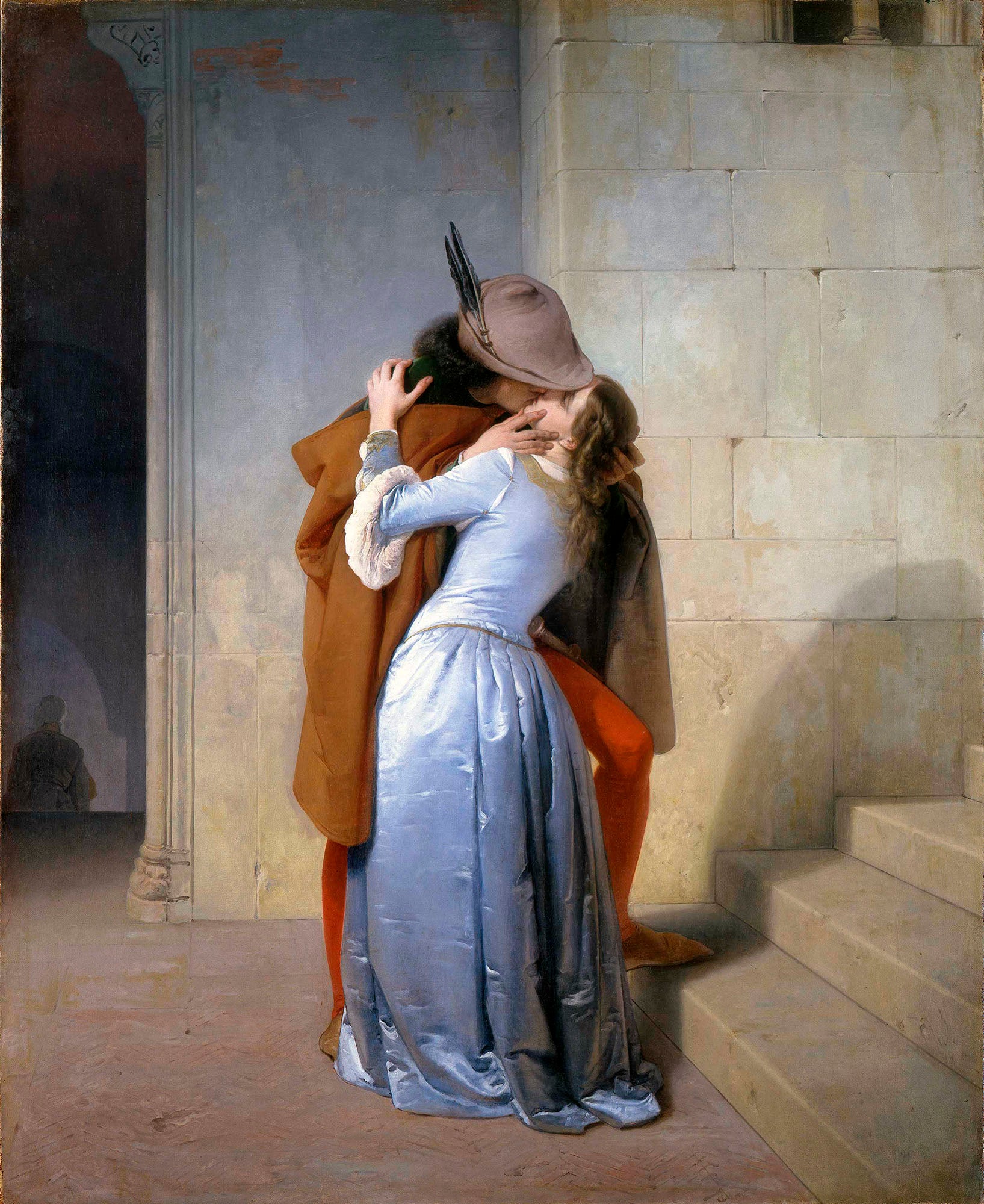 Női ujjatlan magasnyakú body (Francesco Hayez - Il Bacio)
