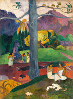 Női ujjatlan magasnyakú body (Paul Gauguin - In Old Times)