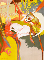 Női ujjatlan magasnyakú body (Georges de Feure - The source of evil)