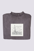 Hosszú női ruha (Leo Gestel - View of the Eiffel Tower in Paris)