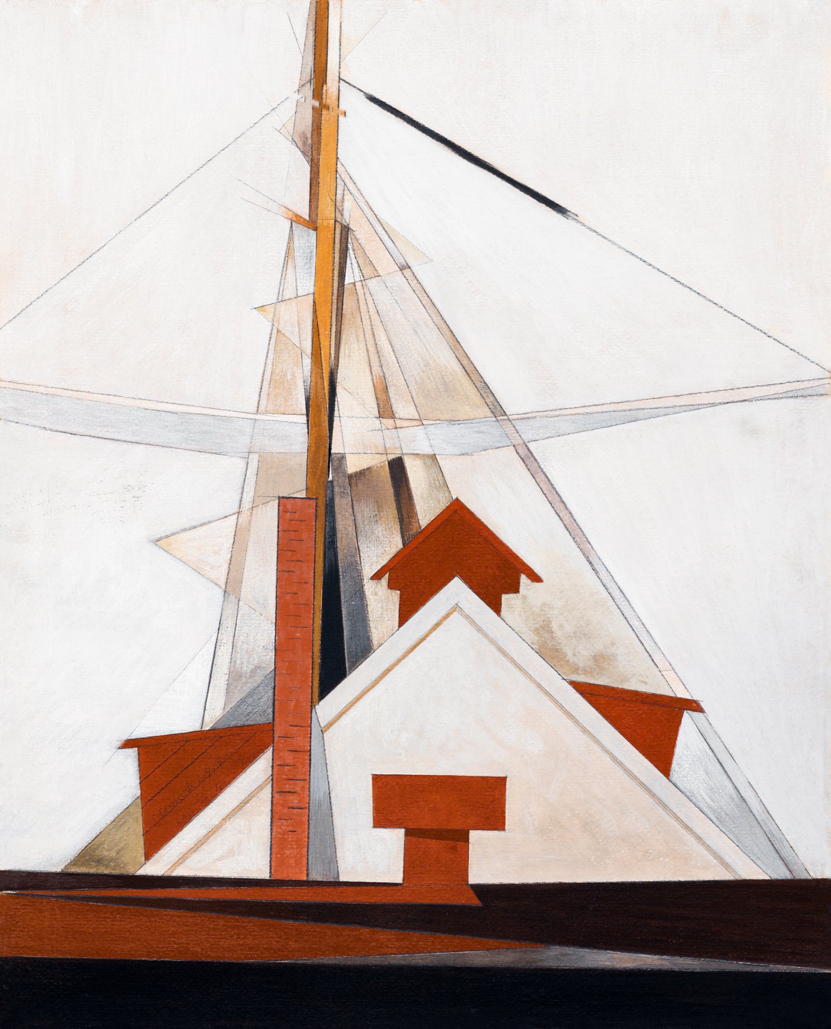 Hosszú női ruha (Charles Demuth - Chimneys, Ventilators)