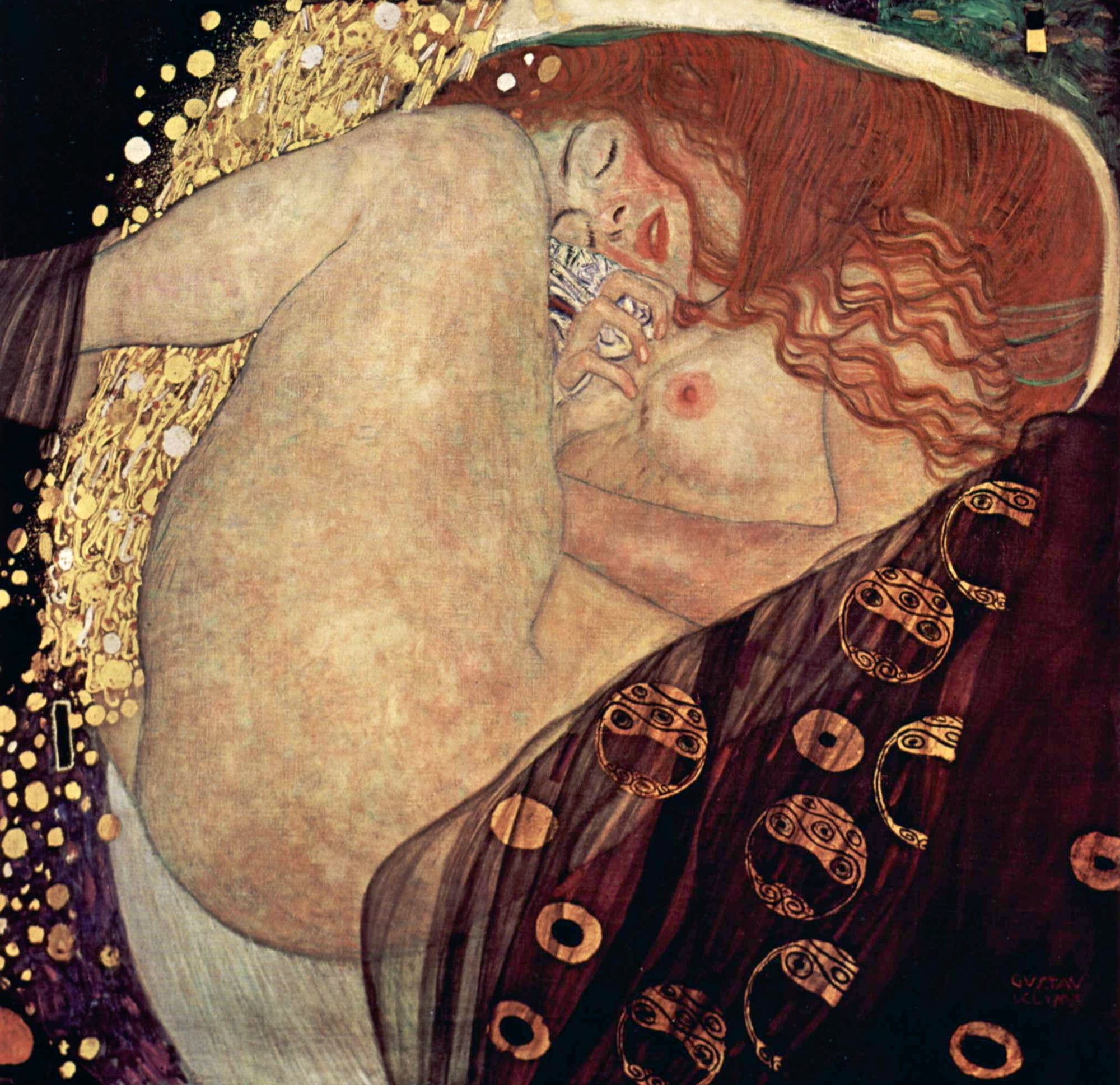 Hosszú női ruha (Gustav Klimt - Danaë)