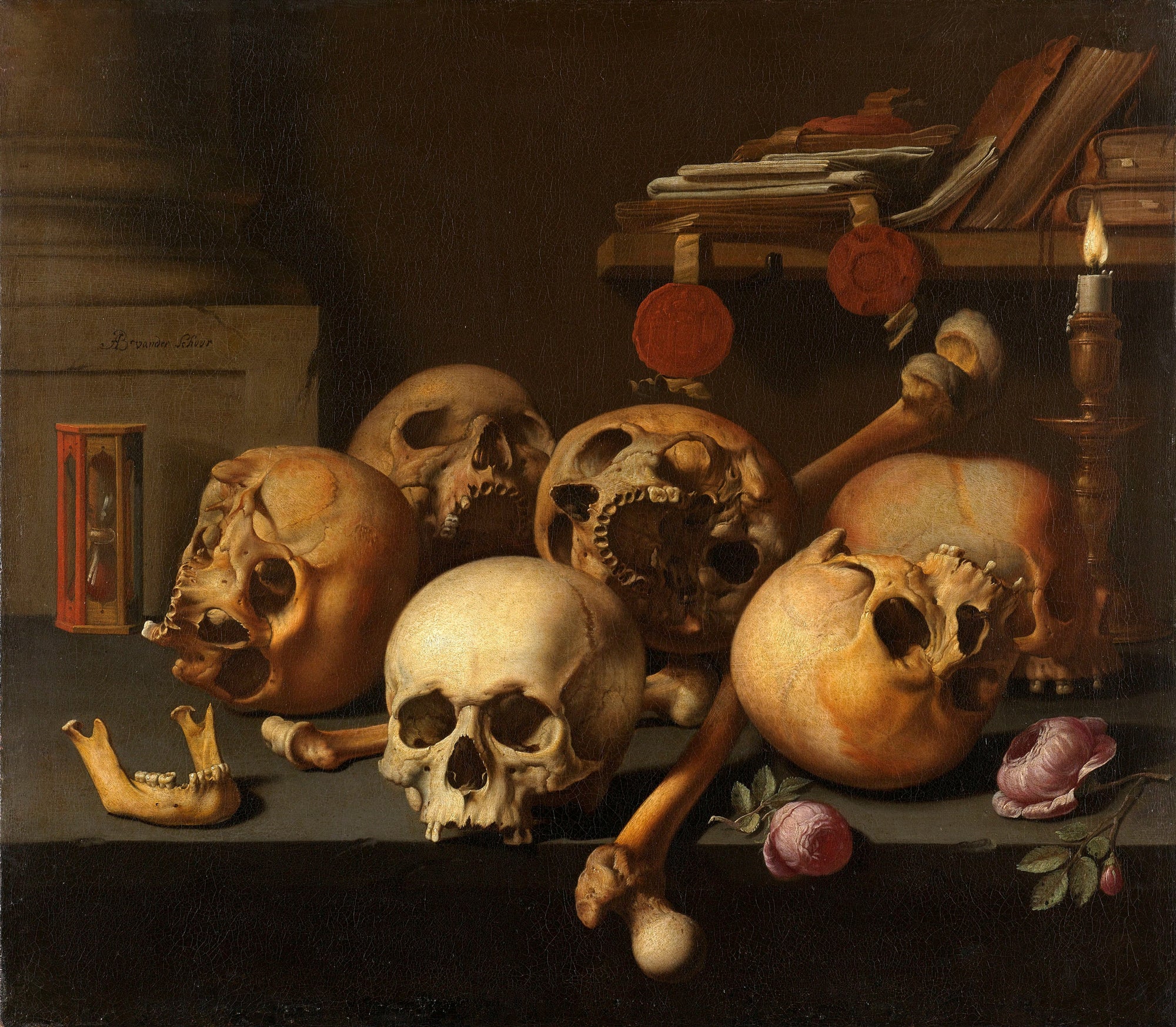 Hosszú női ruha (Aelbert Jansz van der Schoor - Vanitas)