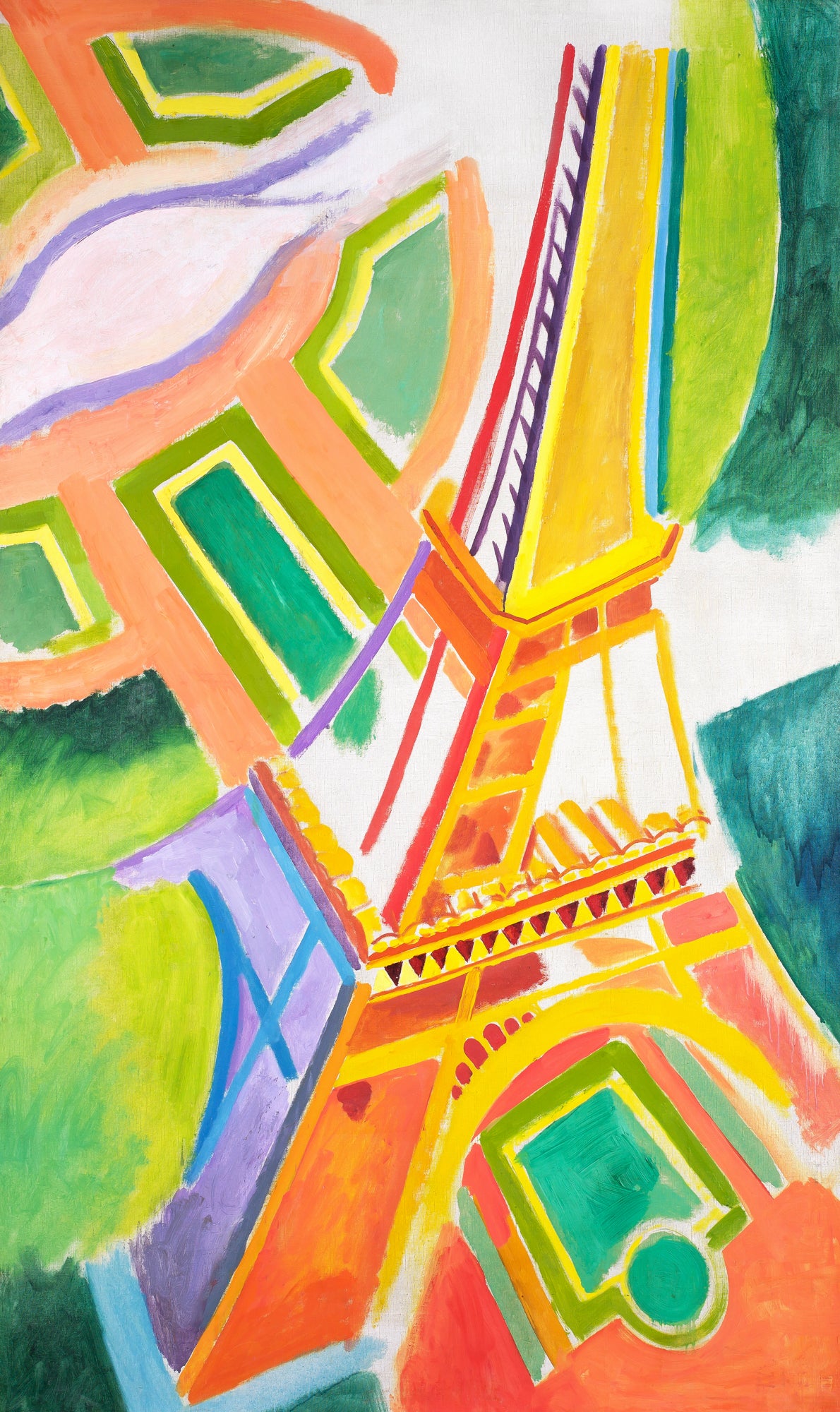 Modern stílusú hátizsák laptop zsebbel (Robert Delaunay - Eiffel Tower)