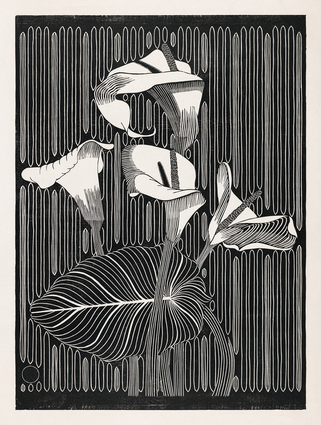 Modern stílusú hátizsák laptop zsebbel (Samuel Jessurun de Mesquita - Calla Lilies)