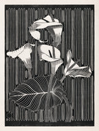 Modern stílusú hátizsák laptop zsebbel (Samuel Jessurun de Mesquita - Calla Lilies)