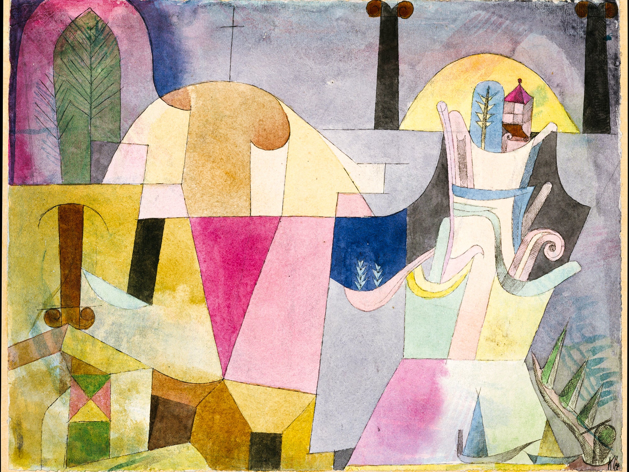 Polár takaró (Paul Klee - Black Columns in a Landscape)