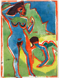 Polár takaró (Ernst Ludwig Kirchner - Bathing Woman)