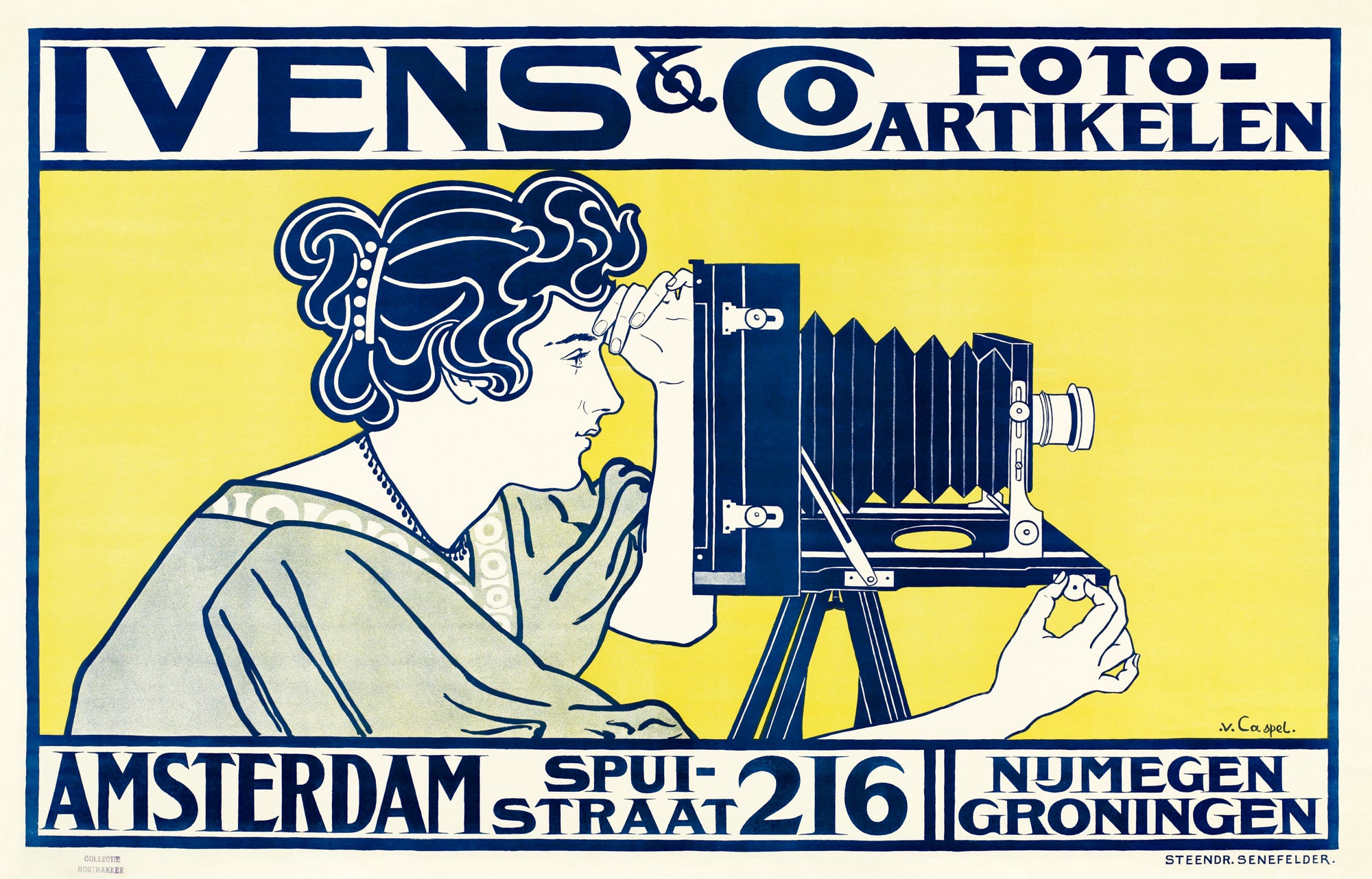 Vászon tote táska (Johann Georg van Caspel - Advertising Posters for Ivens & Co and Guy de Coral & Co)