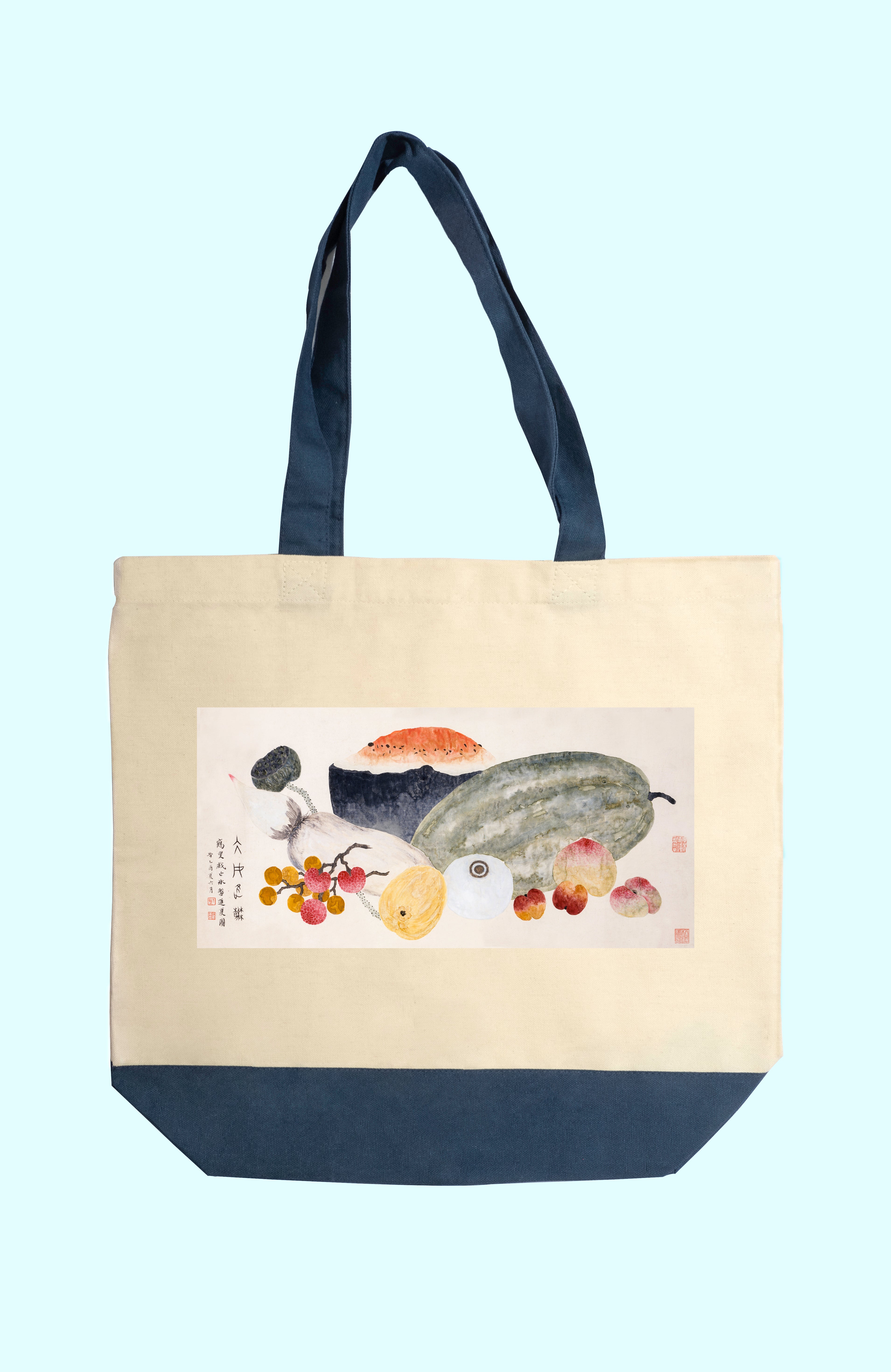 Vászon tote táska (Ding Fuzhi - Dish of Iced Summer Fruit)