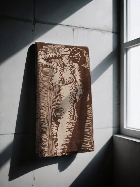 Törölköző (Vrouwelijk Naakt Staand - Abstract Female Nude Standing)