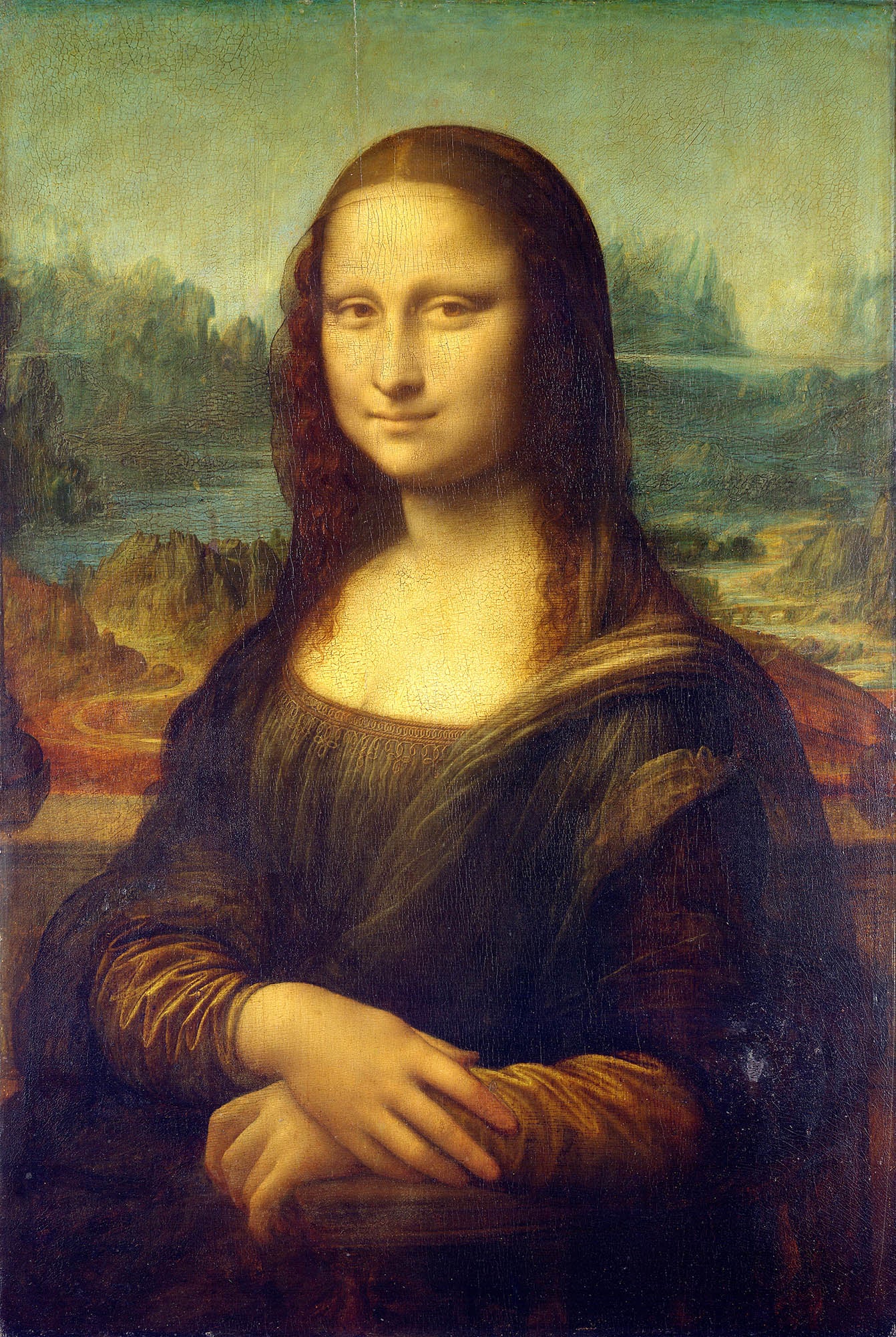 Pamut pulóver- Unisex ( Leonardo da Vinci - Mona Lisa )