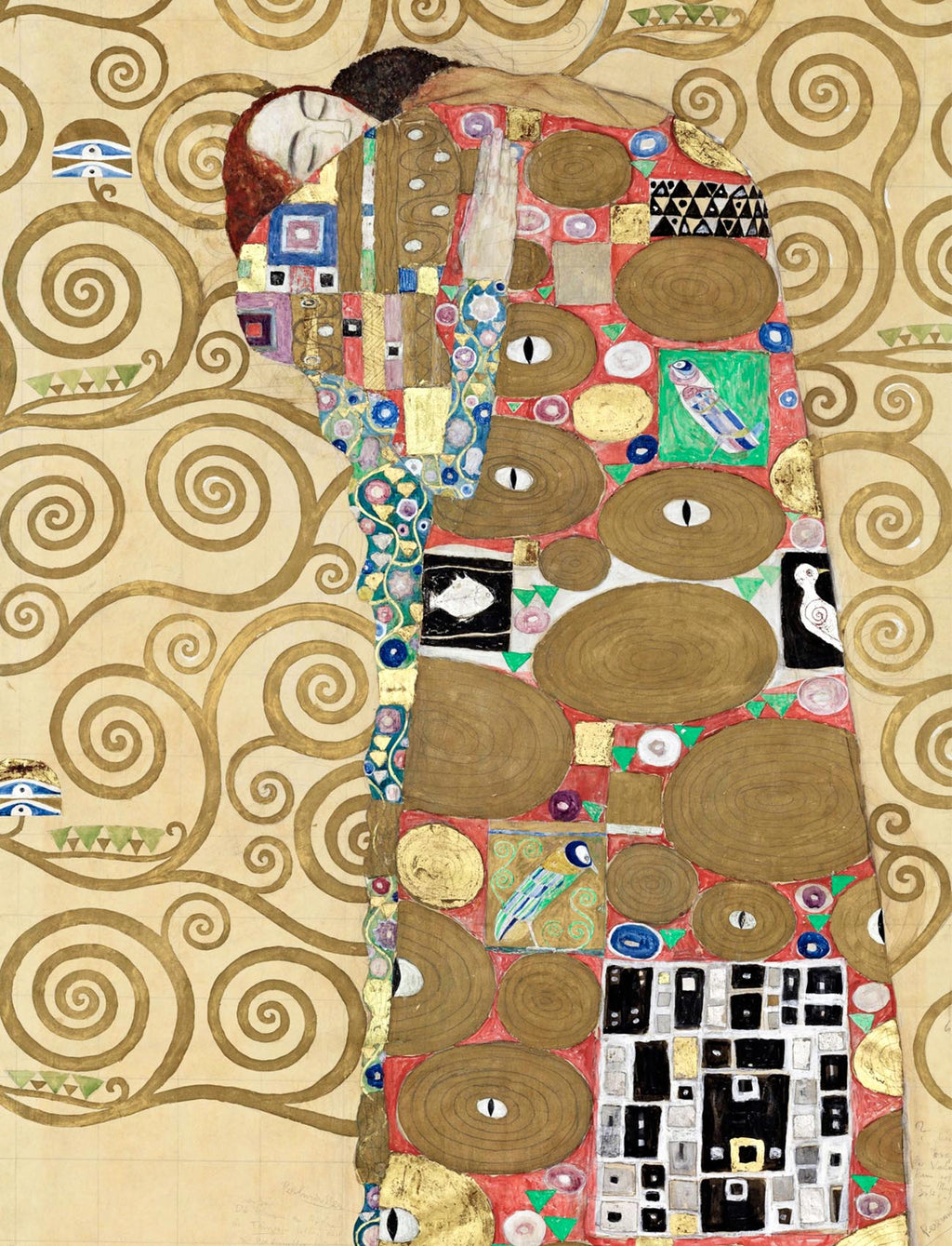 Vázlat füzet (A4) (Gustav Klimt- Die Erfüllung, Stoclet Frieze )
