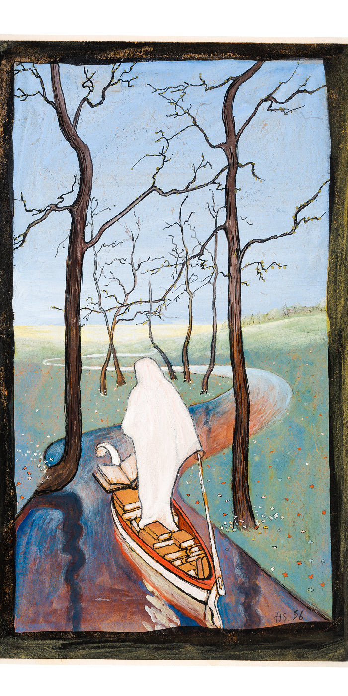 Törölköző (Hugo Simberg - The Stream of Life, On the River of Life)