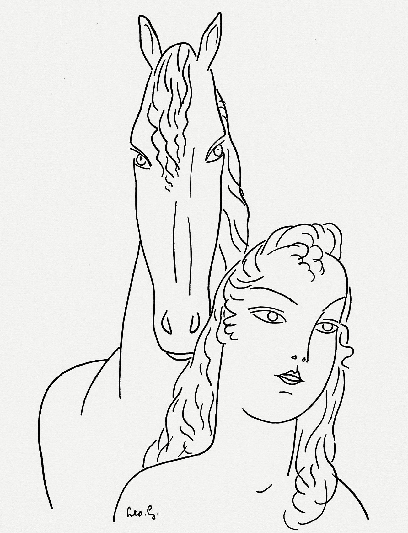 Wellsoft takaró (Leo Gestel - Woman with a Horse)